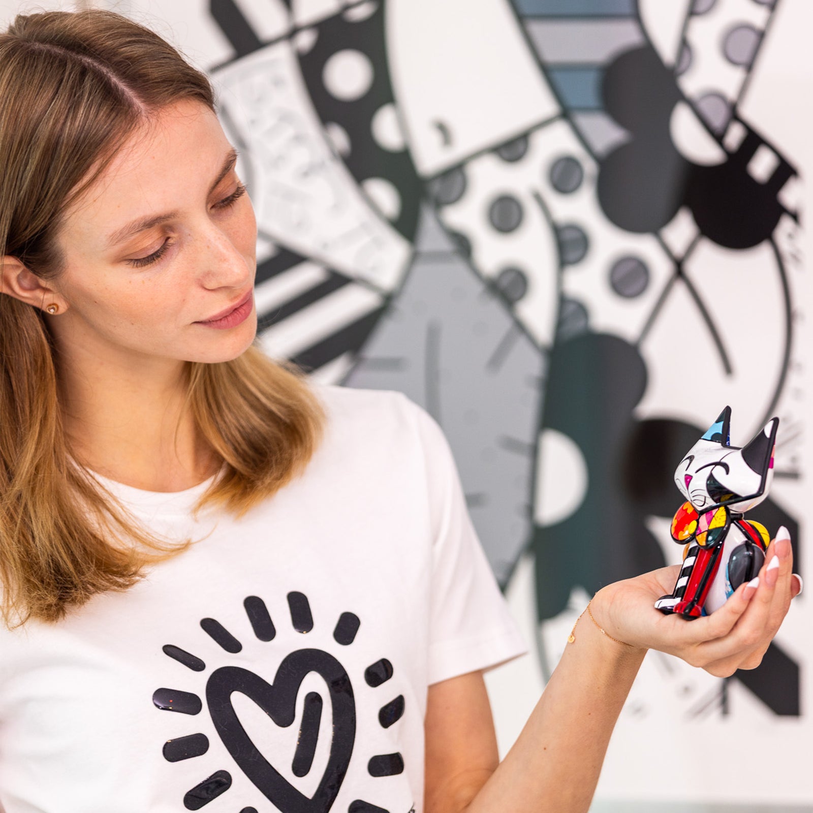 Bow Tie Cat - Britto Collectible Figurine