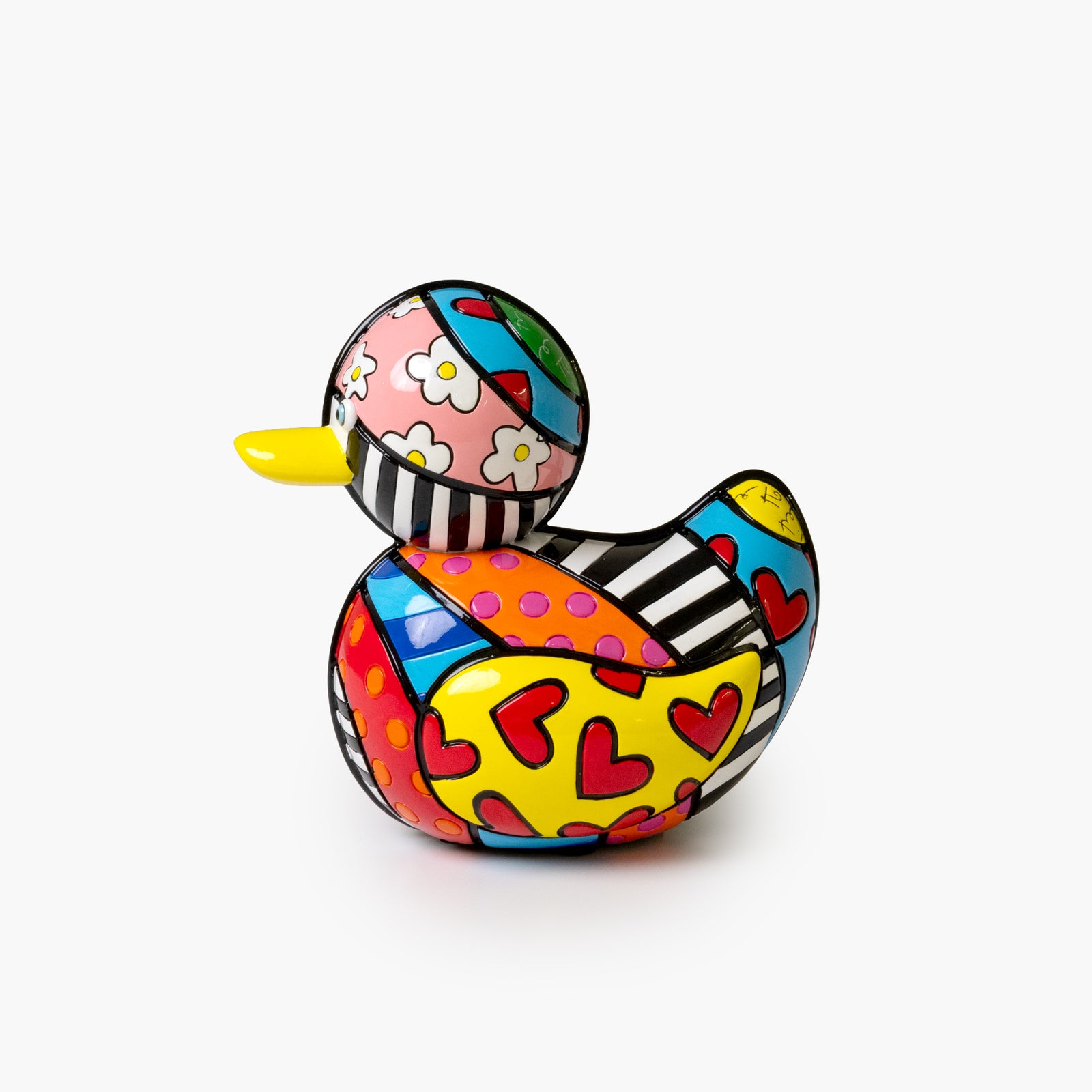 modern pop art duck britto collectible figurine vibrant home decor