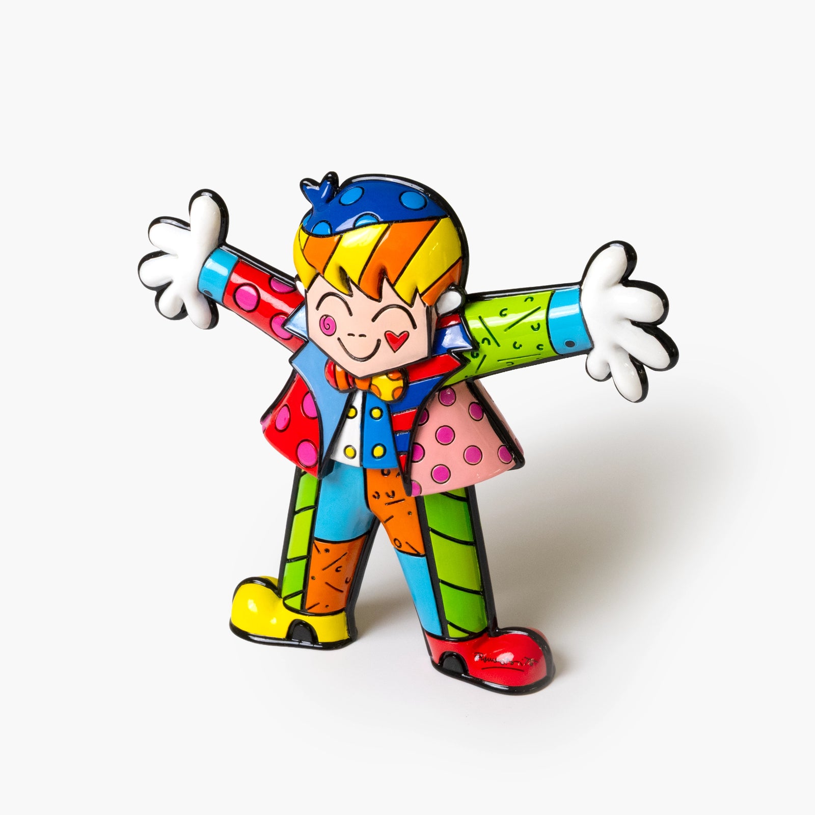 modern pop art hug boy britto collectible figurine vibrant home decor