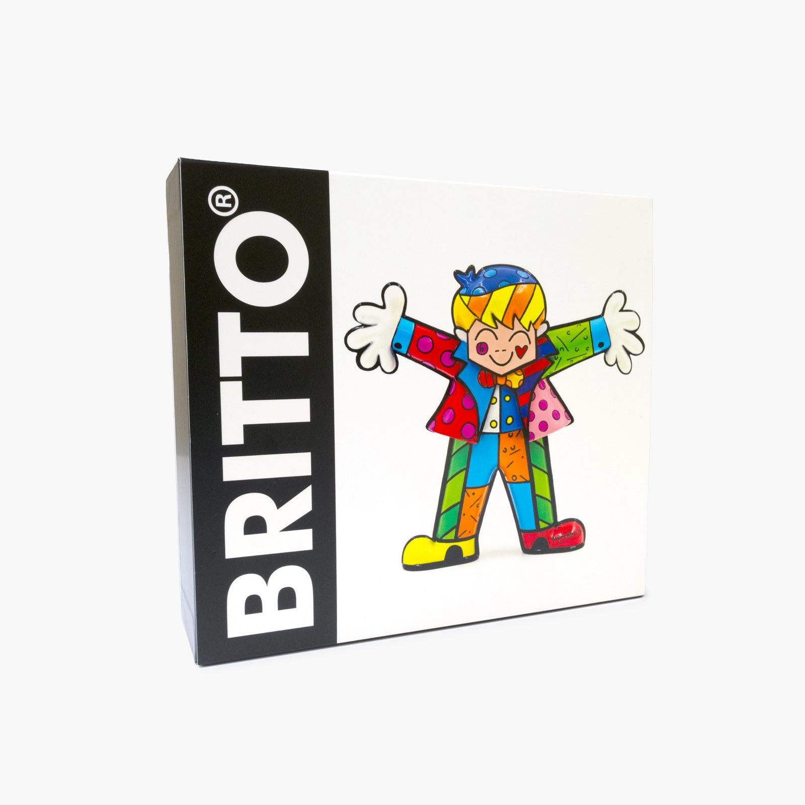 Romero Britto hug boy britto collectible figurine colorful pop art design