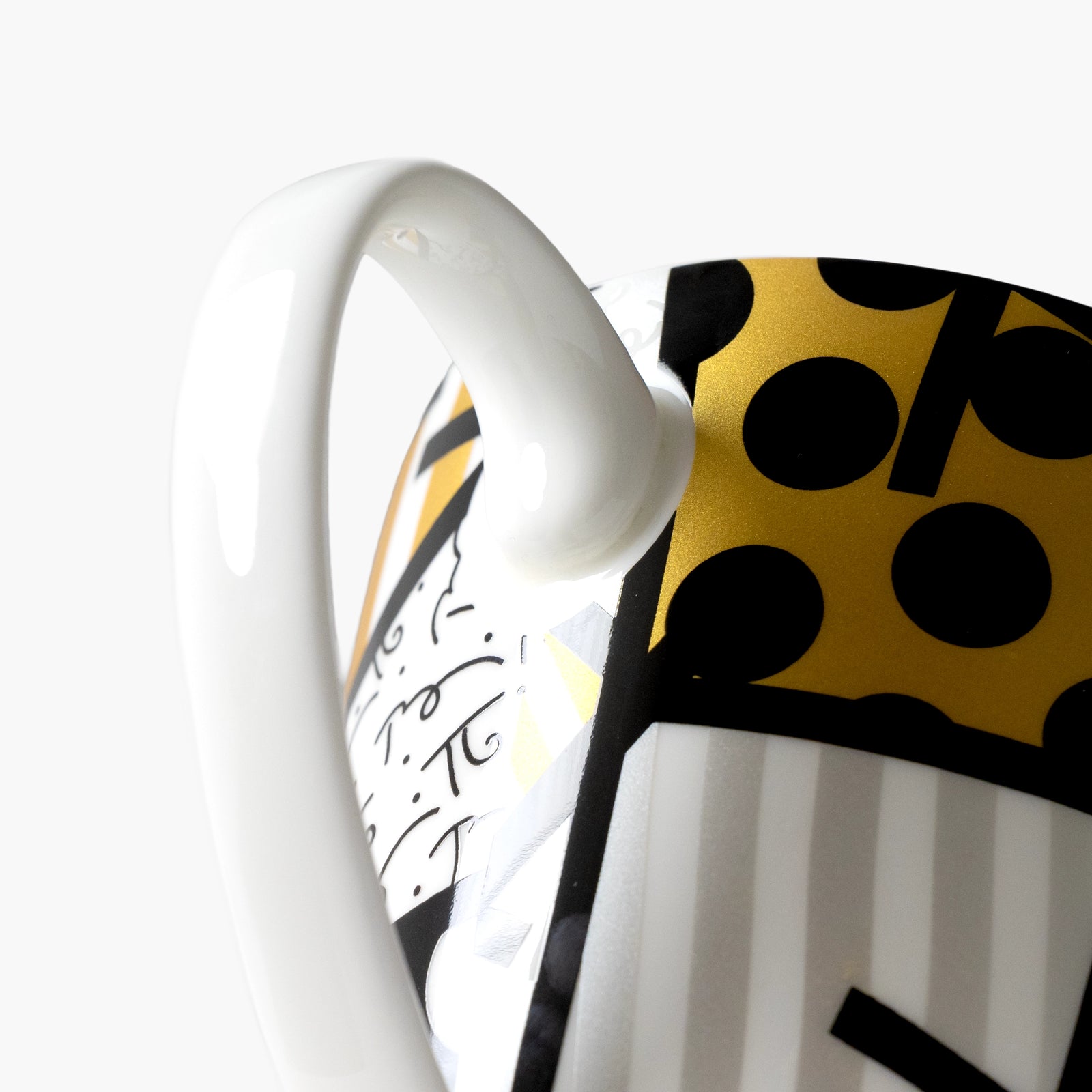 Black & Gold Landscape Britto Coffee Mug