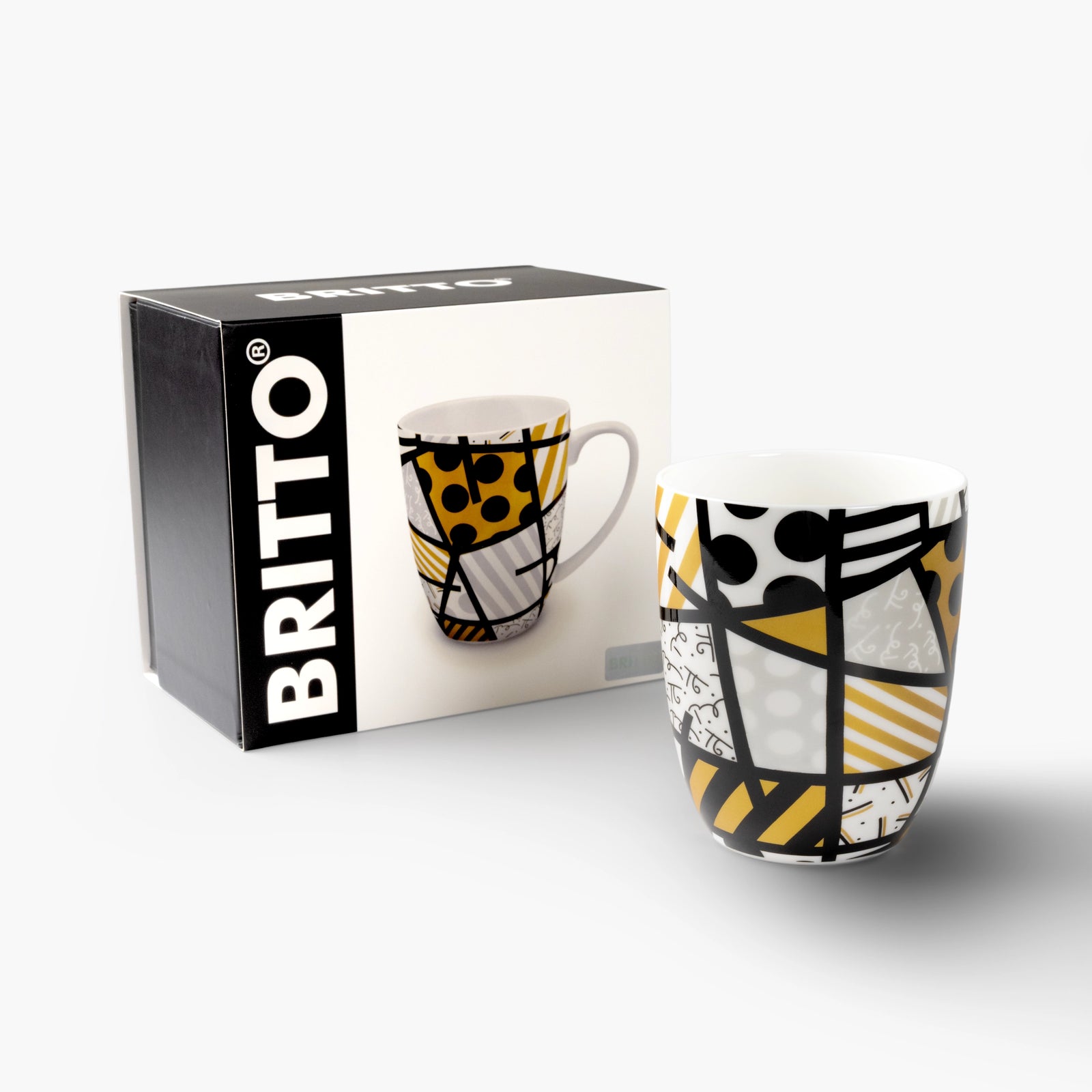 Black & Gold Landscape Britto Coffee Mug