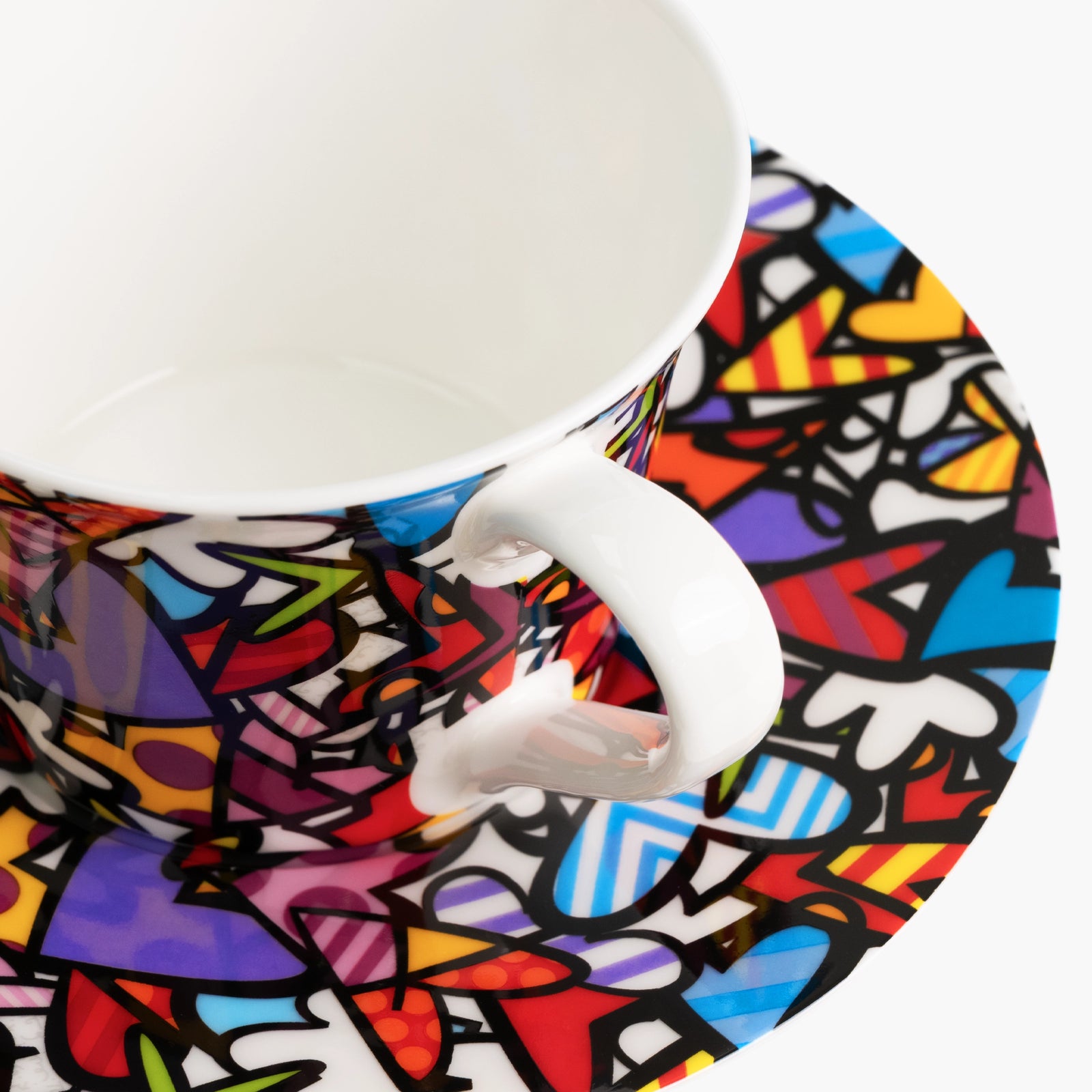 Alive - Britto Tea Cup & Saucer Plate