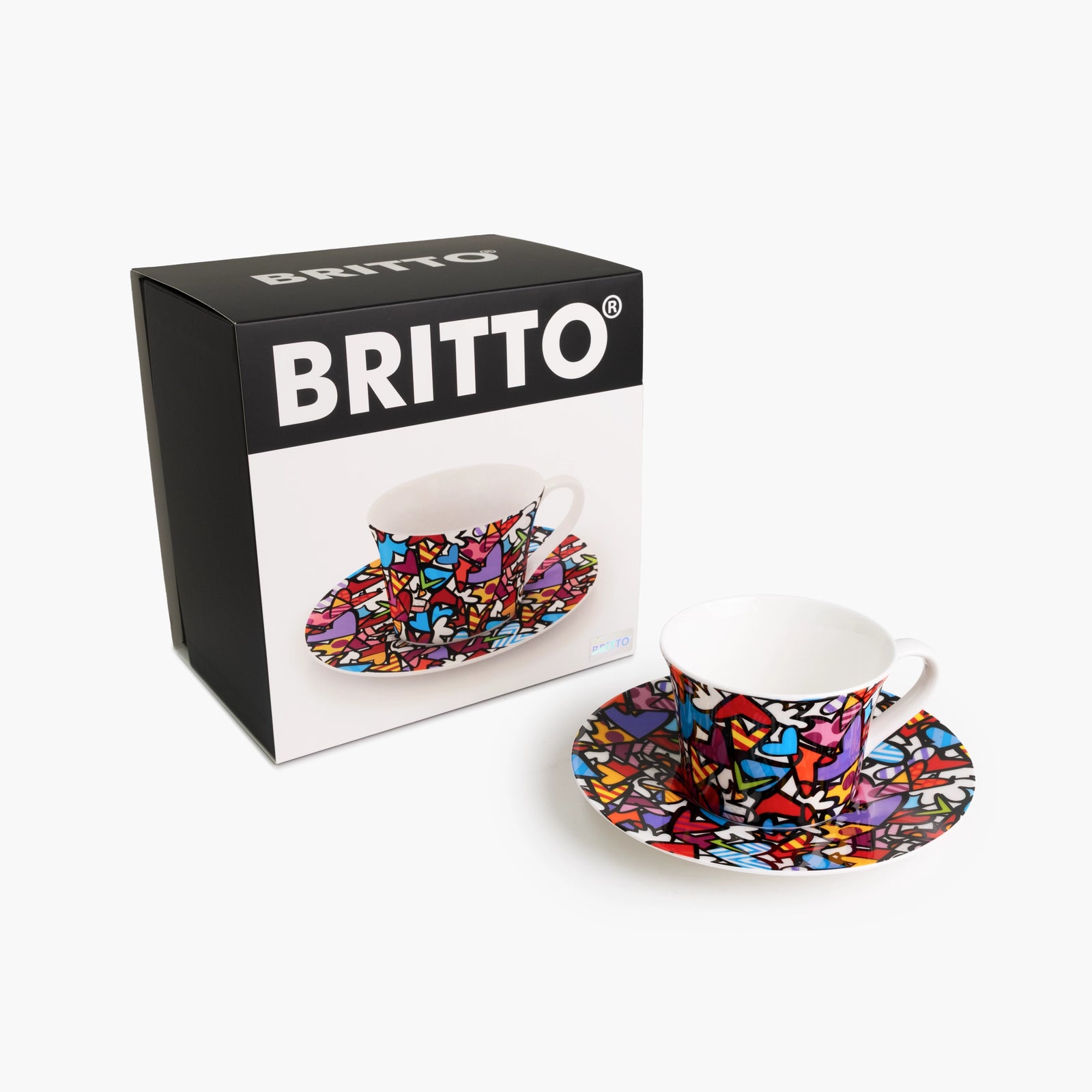 Alive - Britto Tea Cup & Saucer Plate