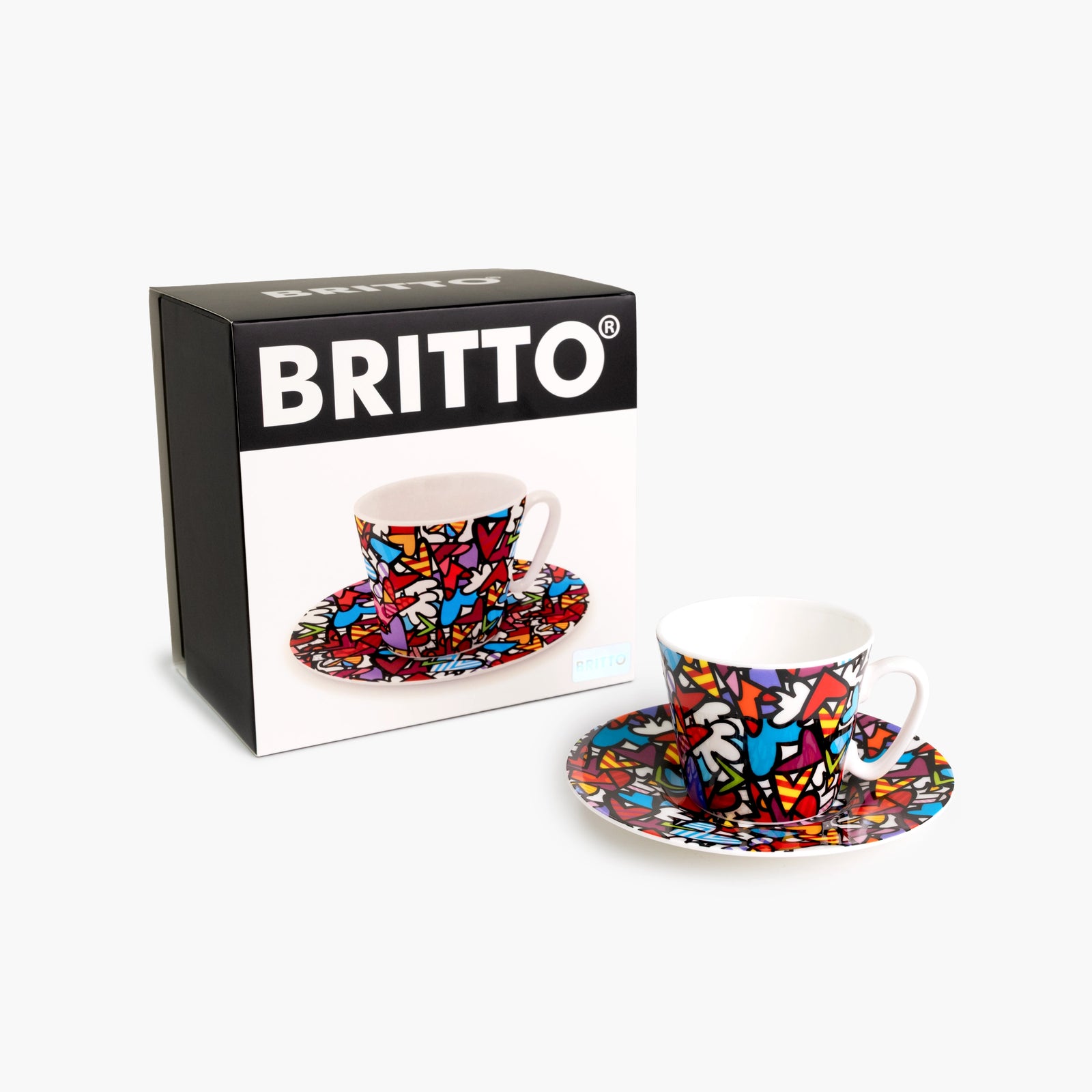 Alive - Britto Espresso Coffee Cup & Saucer Plate