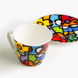 Botanical Garden - Britto Espresso Coffee Cup & Saucer Plate