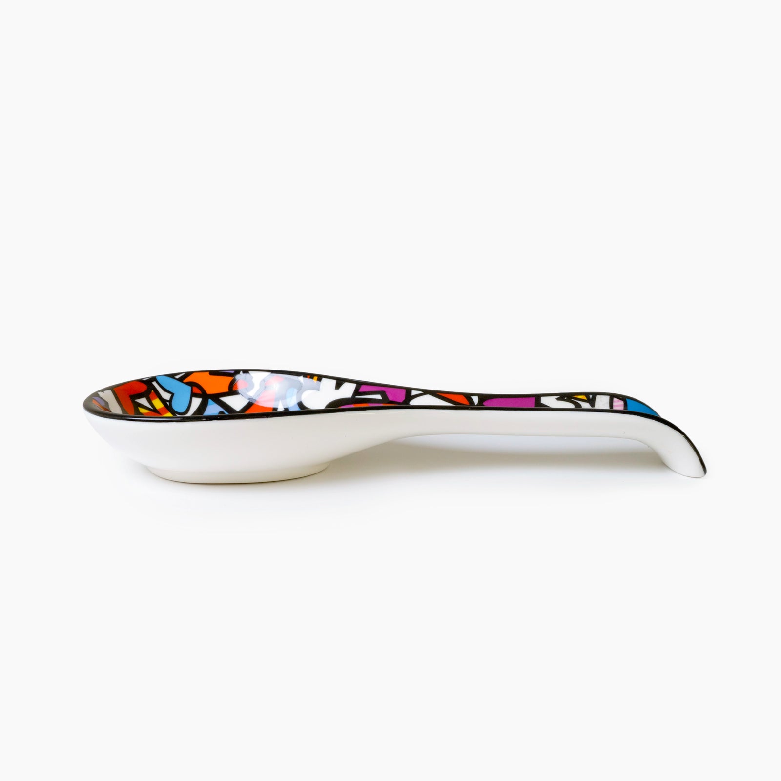 alive britto spoon rest artistic colorful design collectible