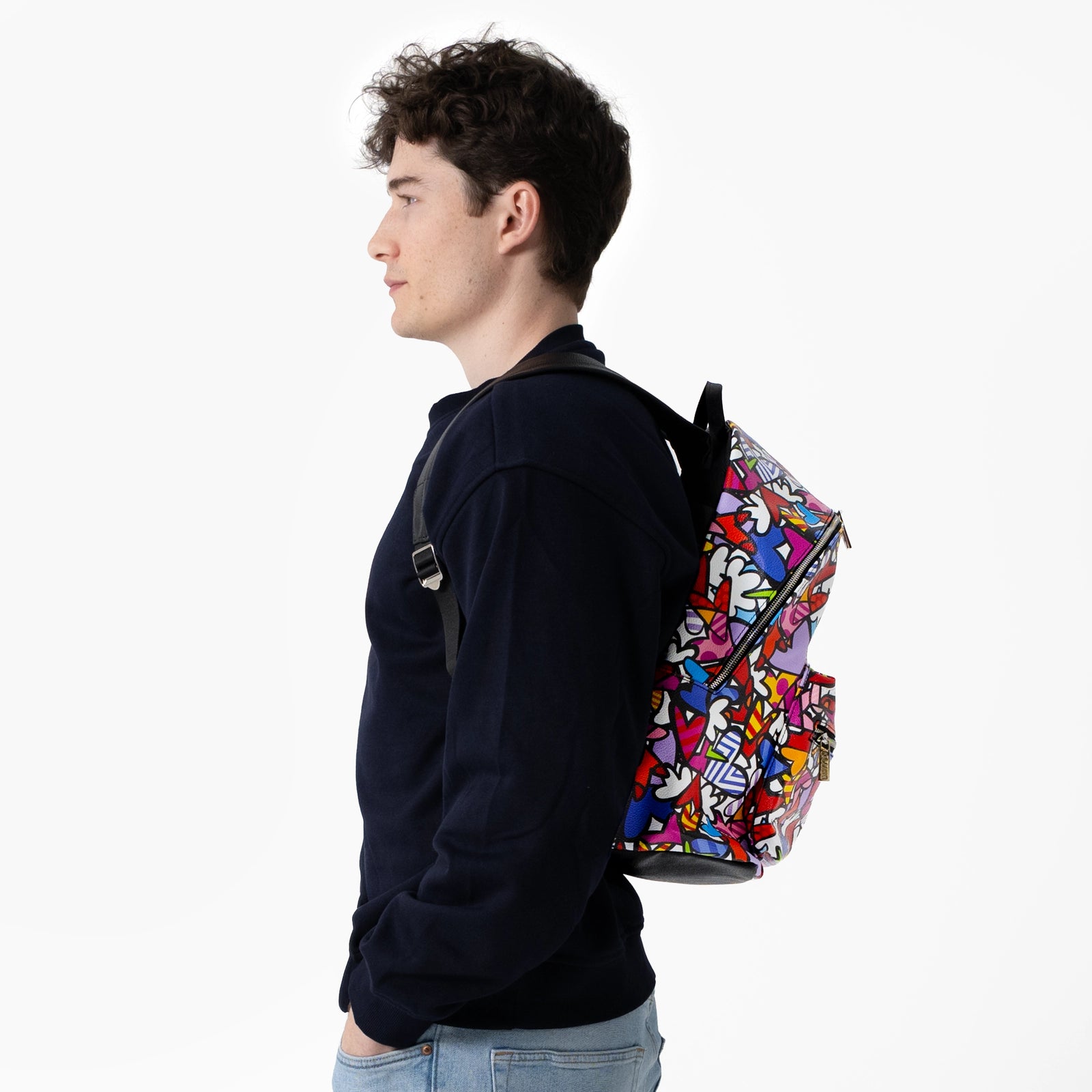 Alive Pink Britto Eco Leather Large Backpack