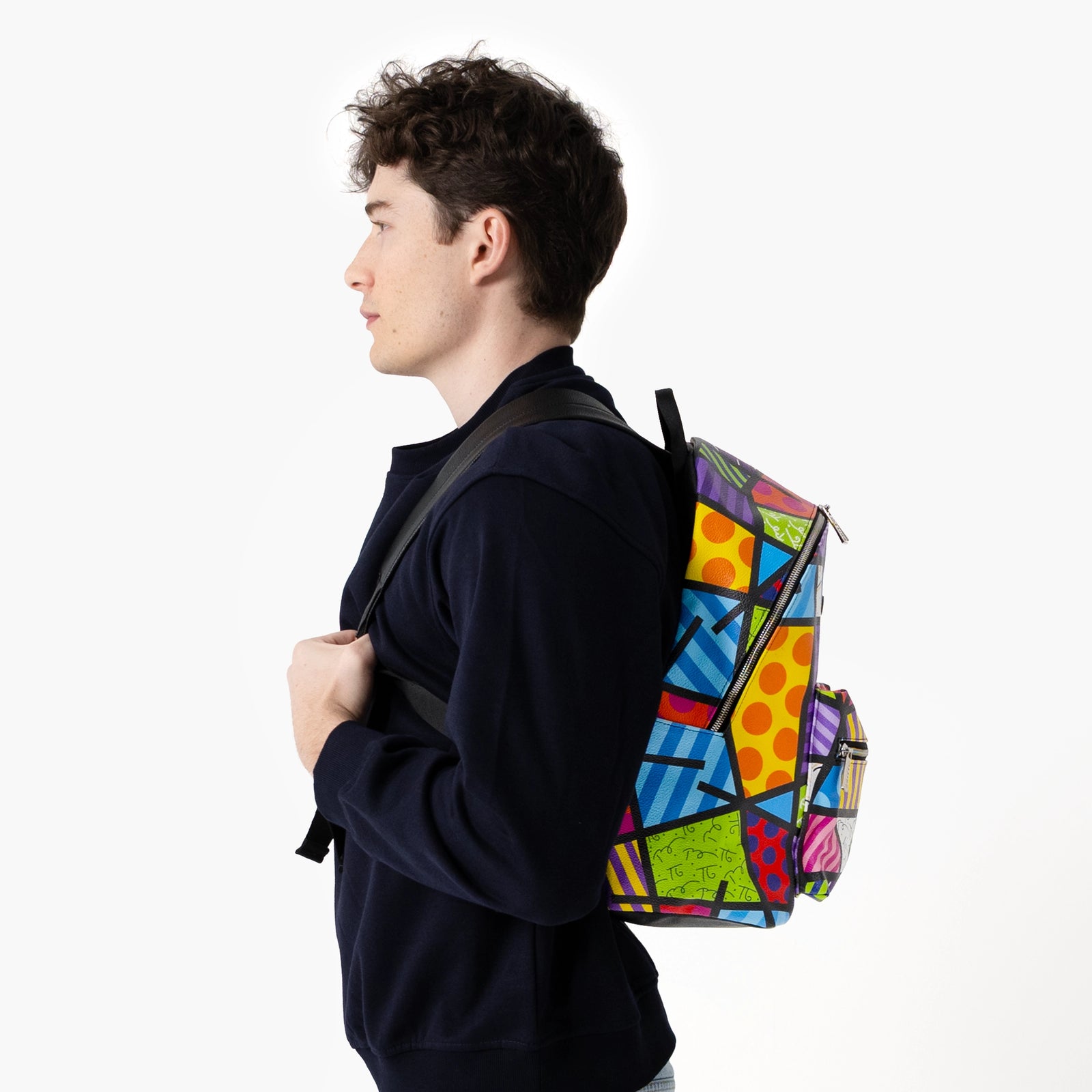Green Landscape Britto Eco Leather Large Backpack