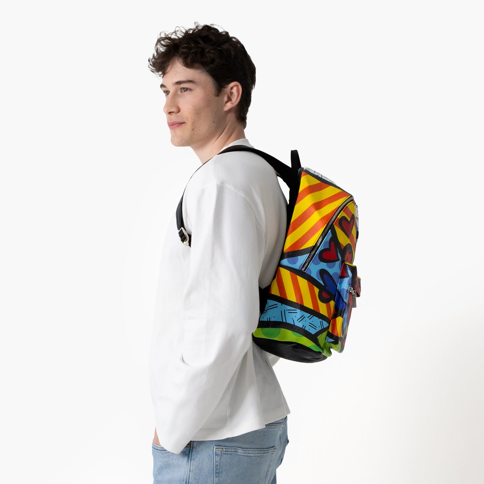 New Day Britto Eco Leather Large Backpack