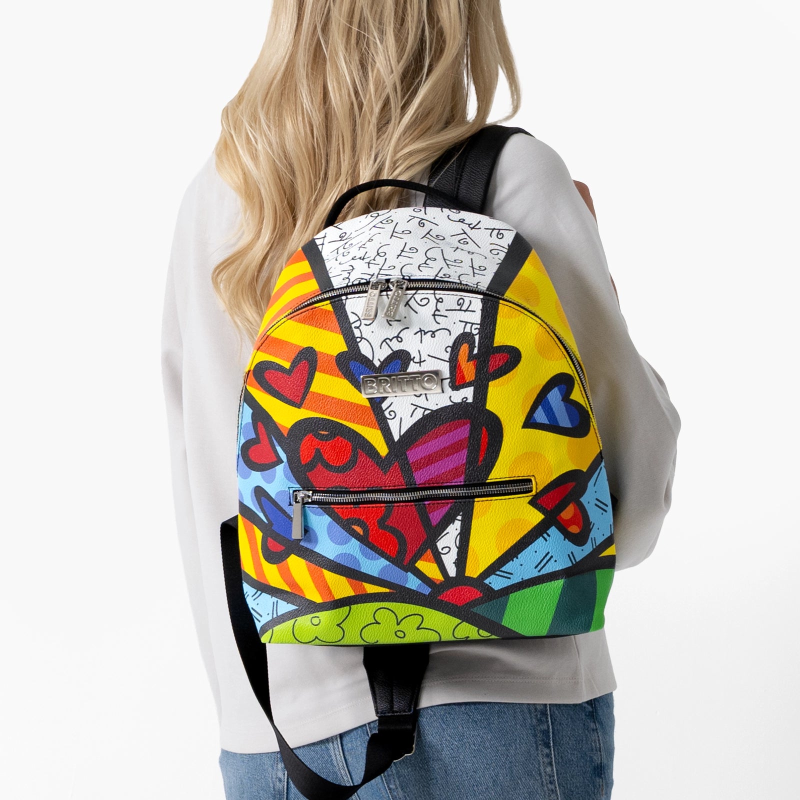 New Day Britto Eco Leather Small Backpack