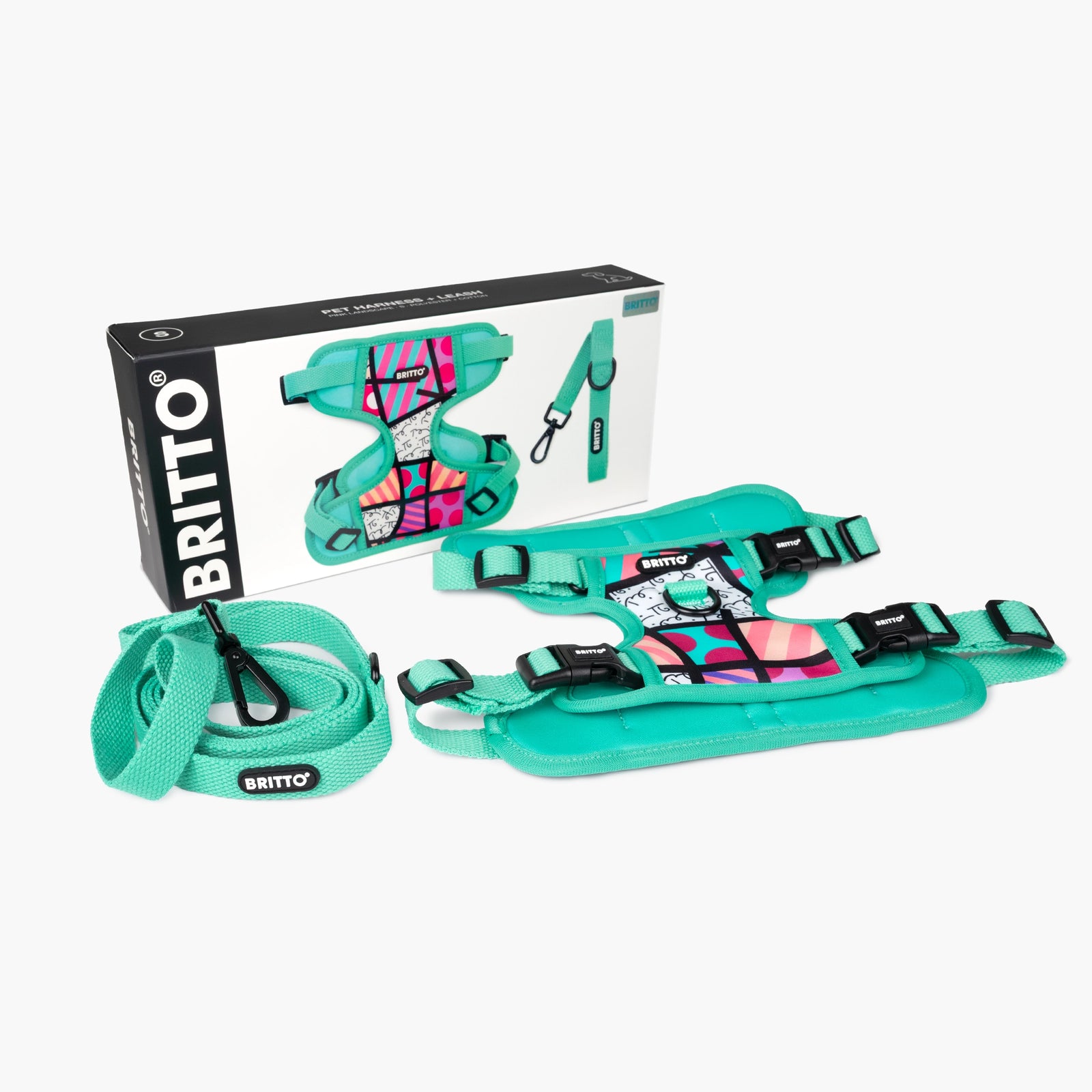 Pink Landscape Britto Pet Harness