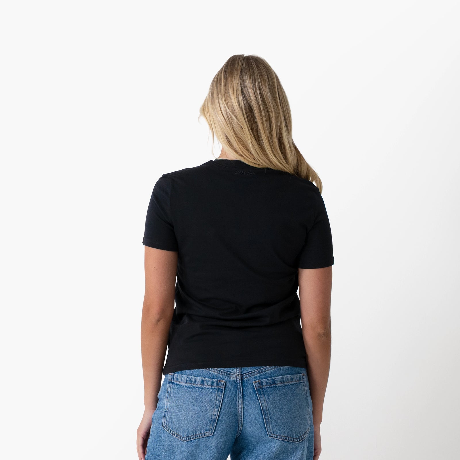 Crazy Love Black T-Shirt for Women