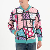 BRITTO® Bomber Jacket - PINK LANDSCAPE