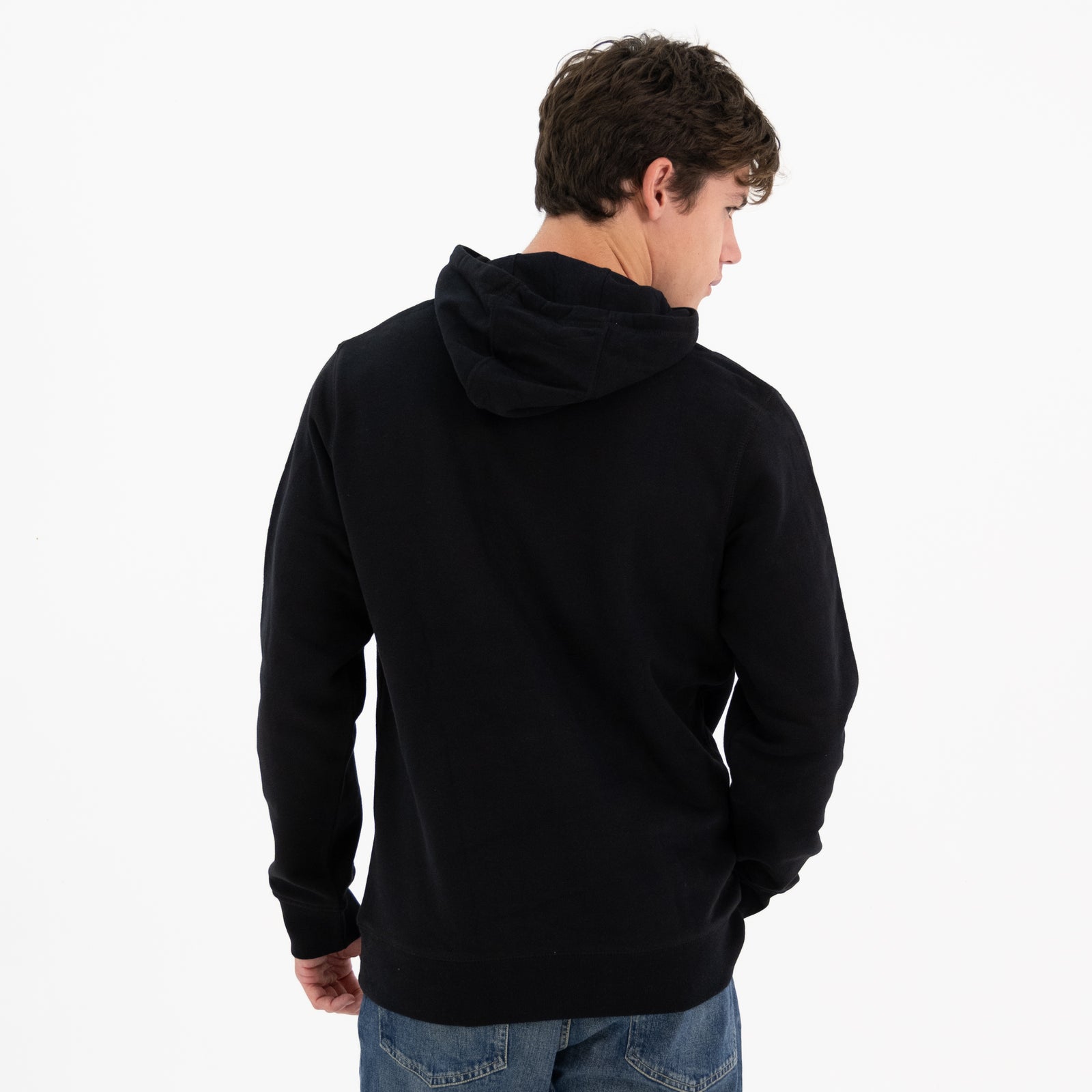 BRITTO® Hoodie - Red Heart Brushstroke Black - (Men)