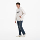 BRITTO® Hoodie - Big Heart With Wings White - (Men)