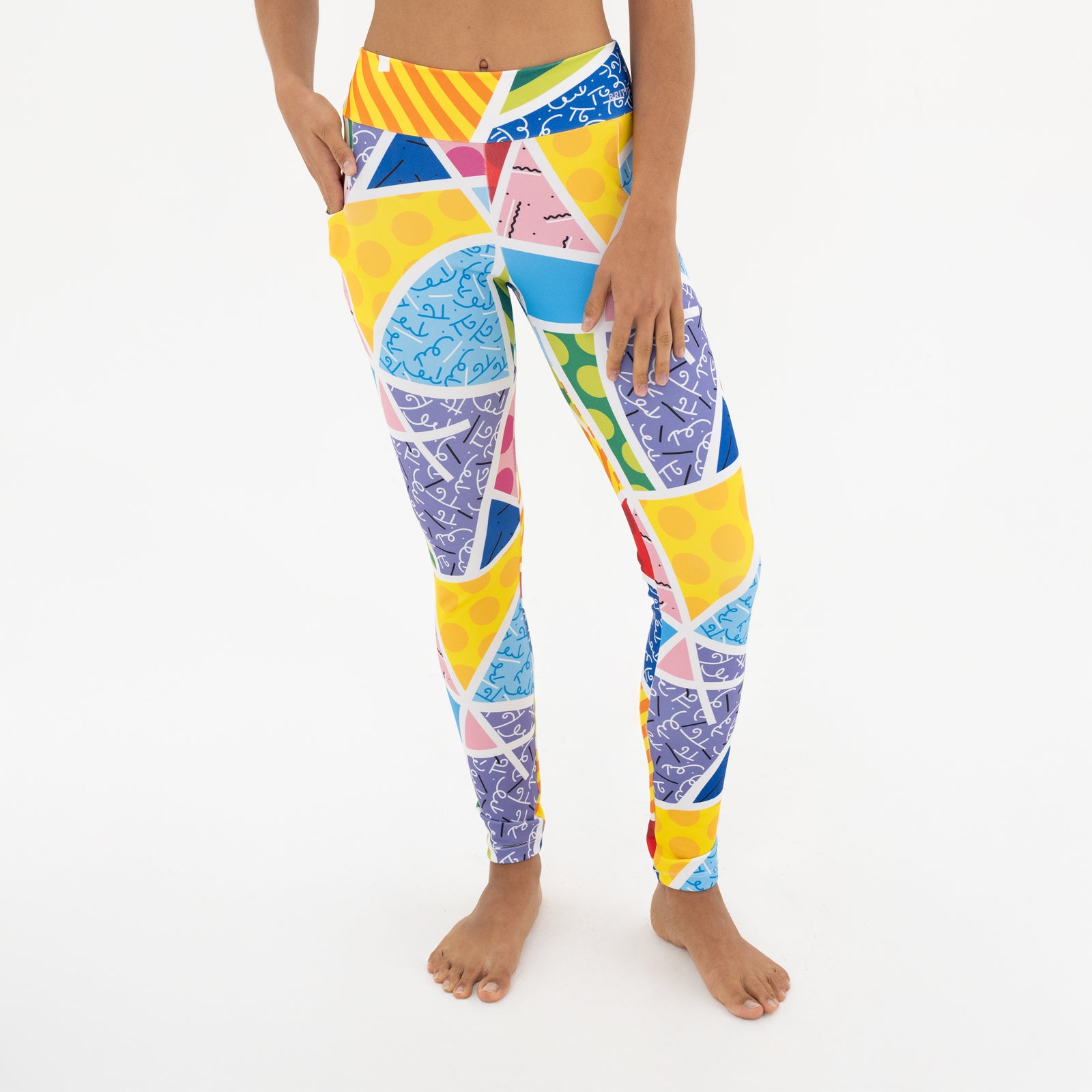 BRITTO® LEGGINGS - BABY BLUE LANDSCAPE