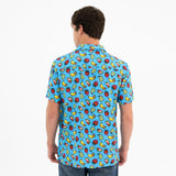 BRITTO® MEN'S SHORT SLEEVE BUTTON DOWN SHIRT -  FRUITS