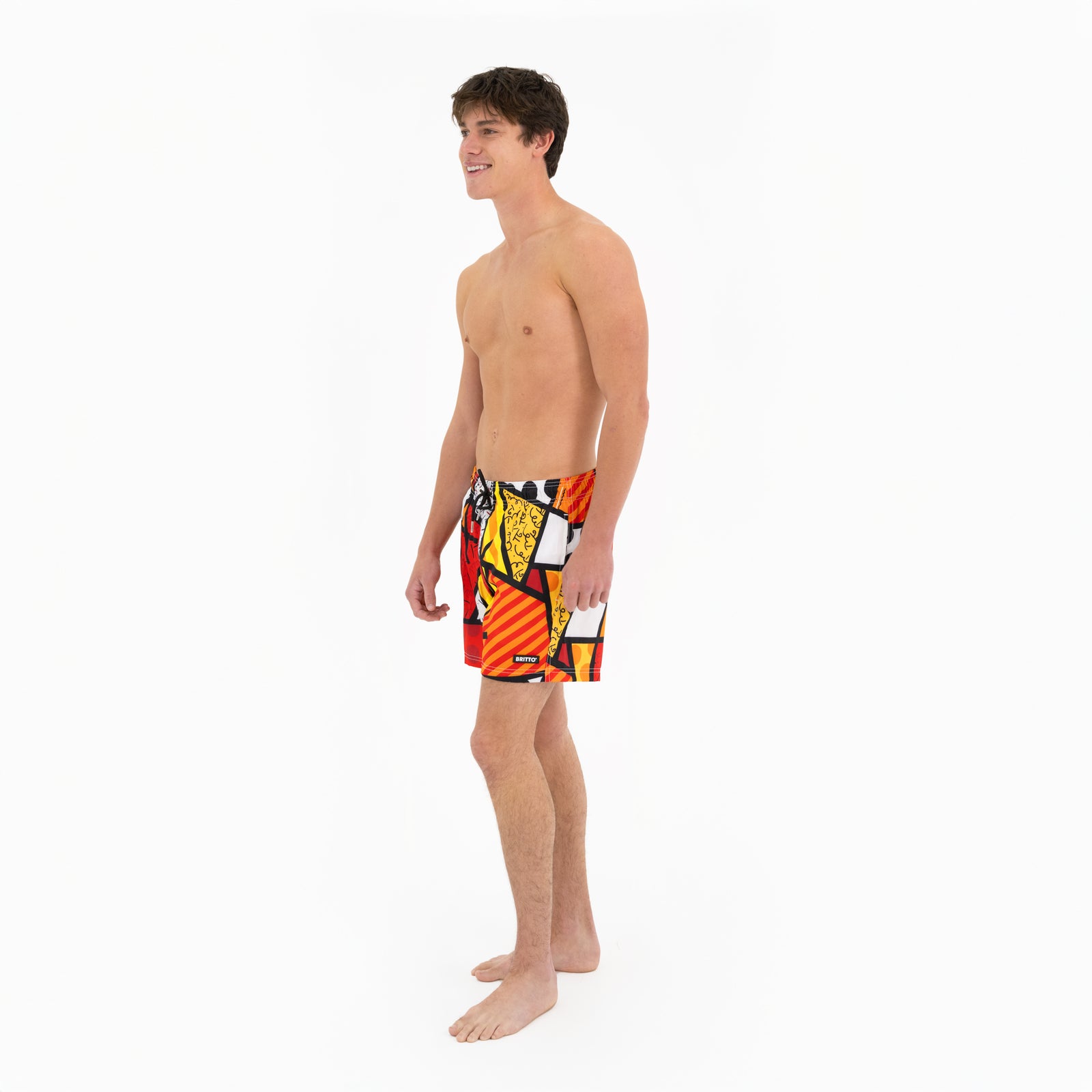 BRITTO® Shorts - RED LANDSCAPE - MEN
