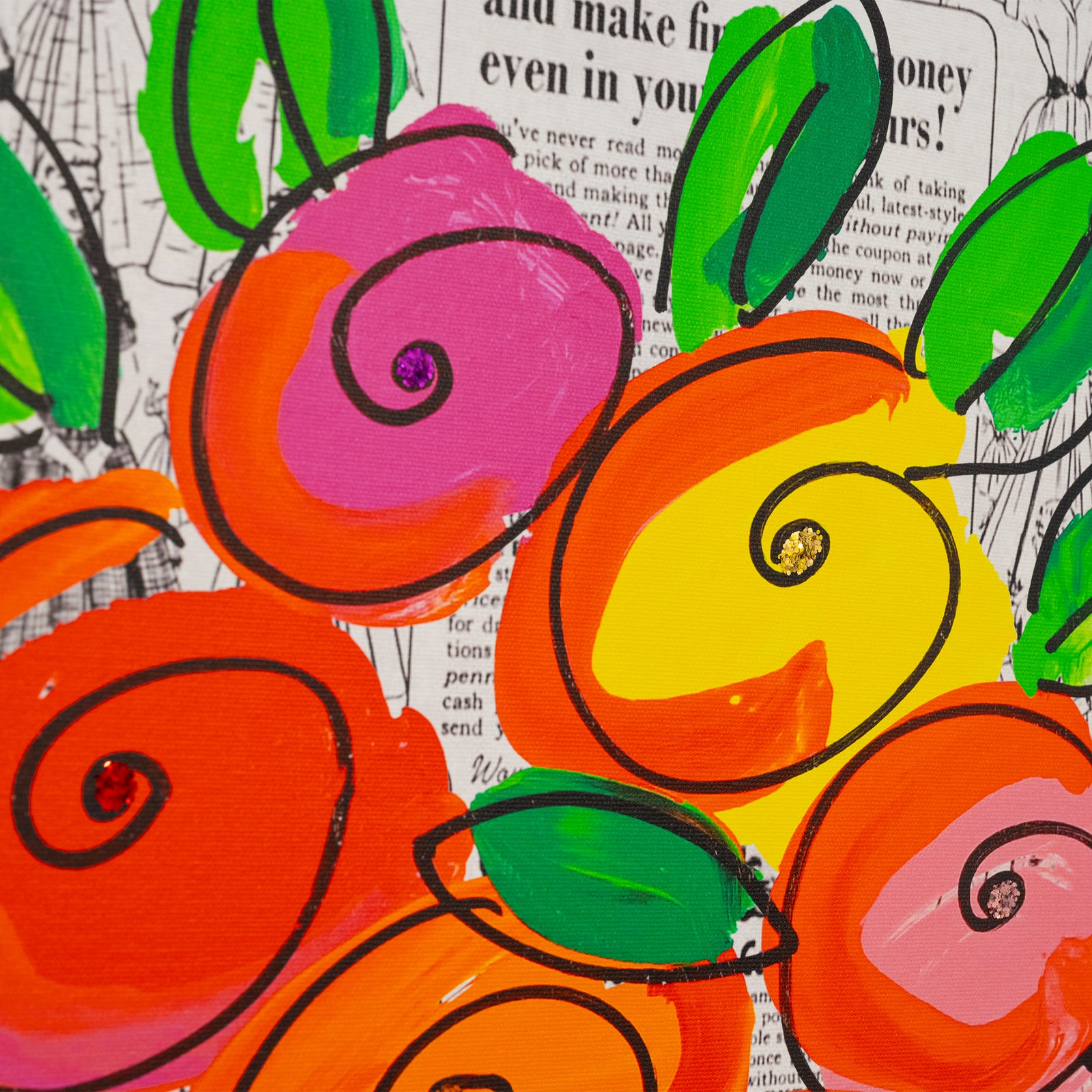 modern pop art britto flowers limited edition print vibrant home decor