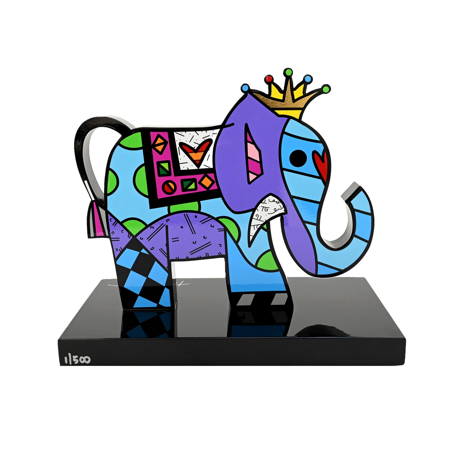 modern pop art elephant black base limited edition vibrant home decor