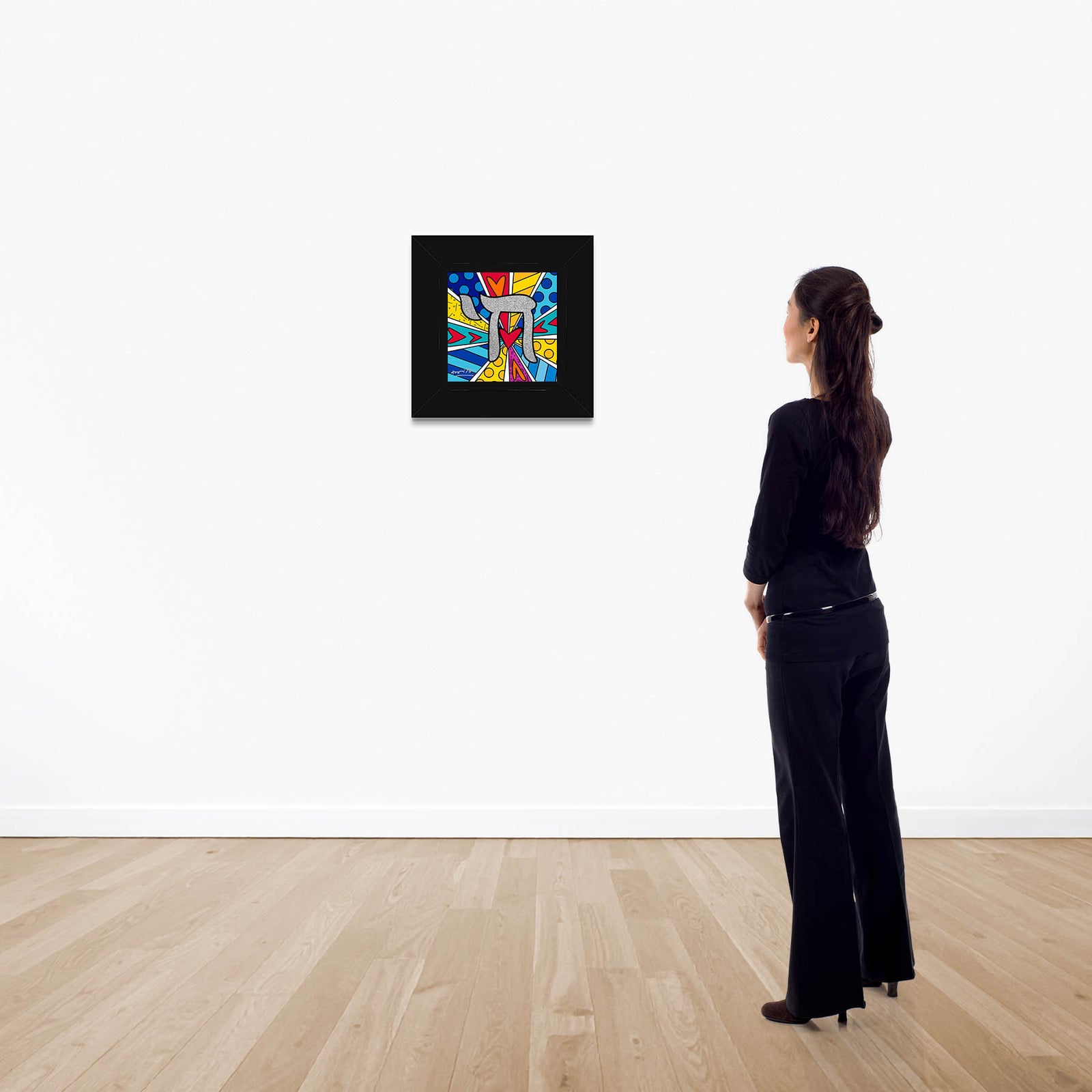 modern pop art mazel tov chai limited edition vibrant home decor