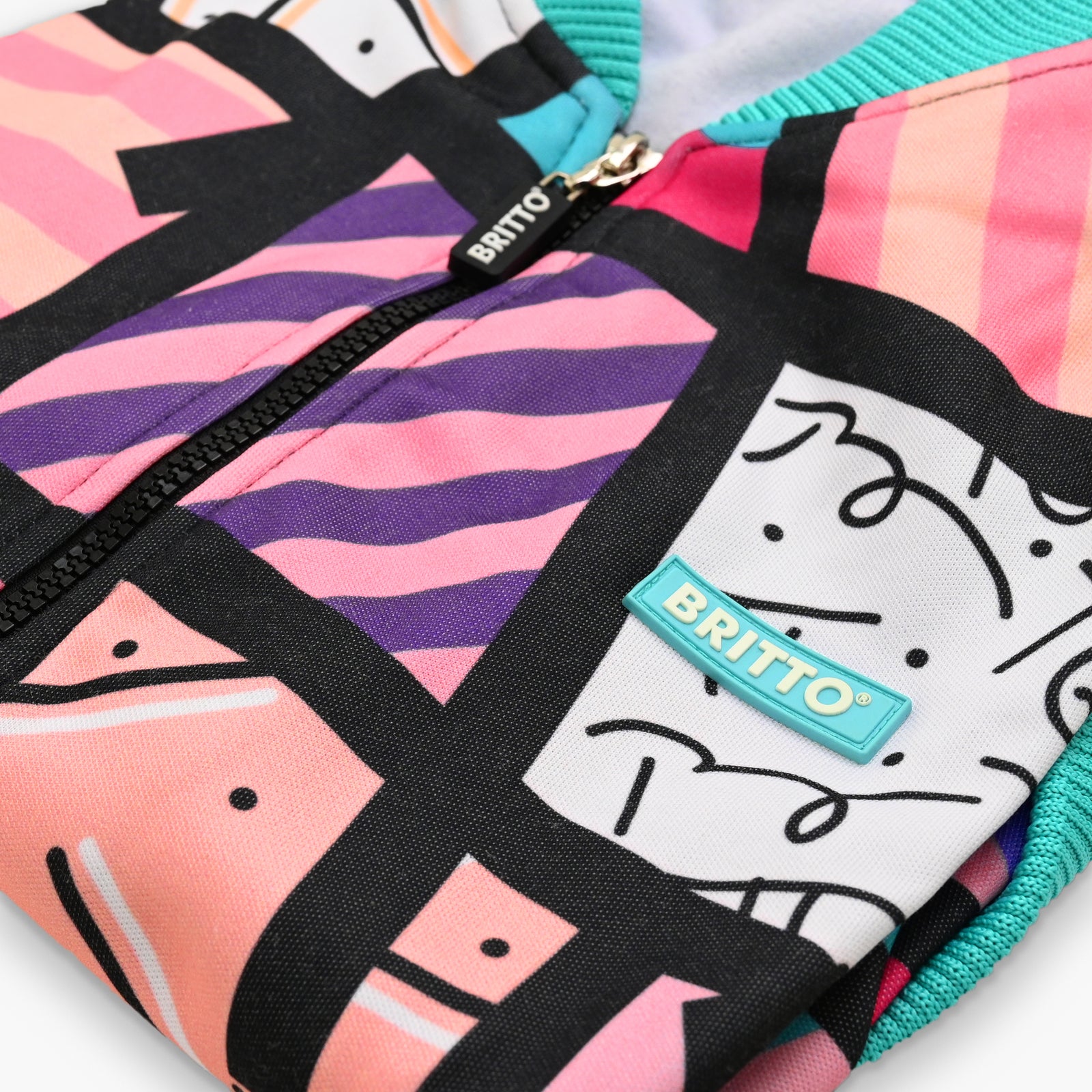 BRITTO® Bomber Jacket - PINK LANDSCAPE