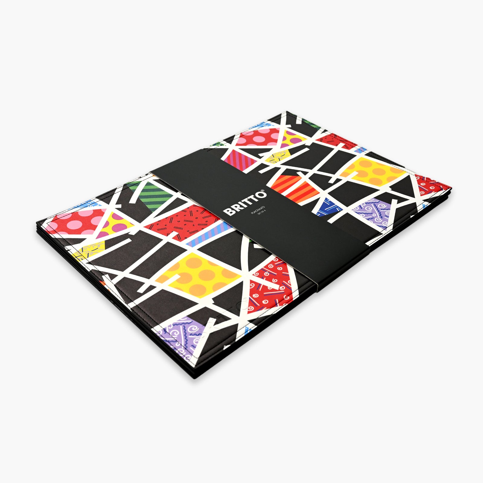 modern pop art midnight landscape britto placemats vibrant home decor