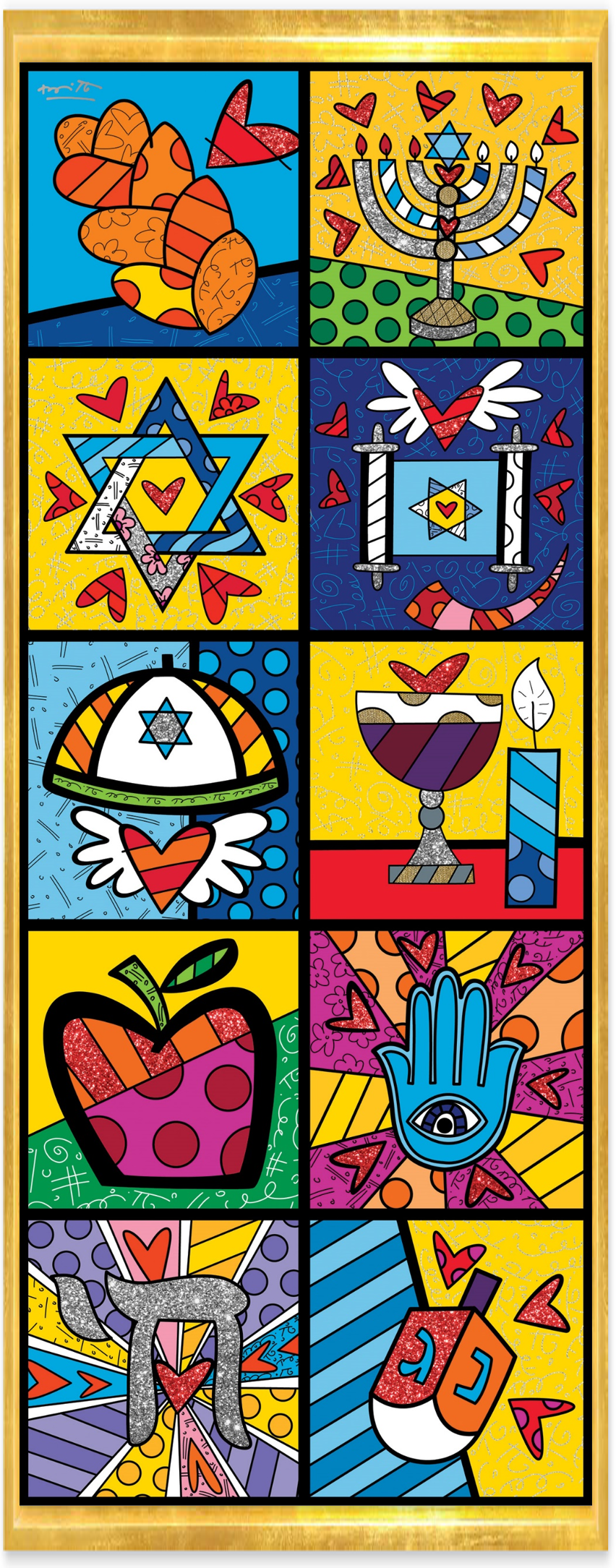 israel collection vertical limited edition artistic colorful design collectible