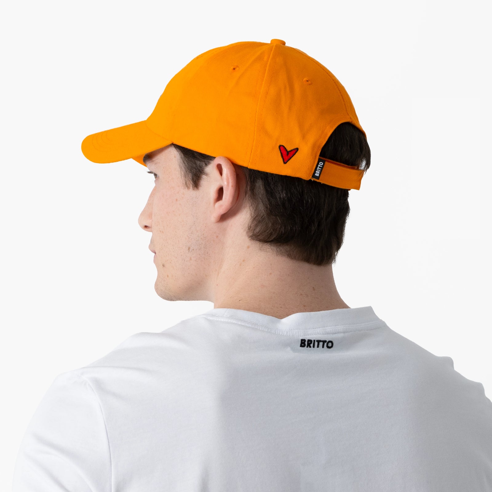 Orange with Heart Britto Hat