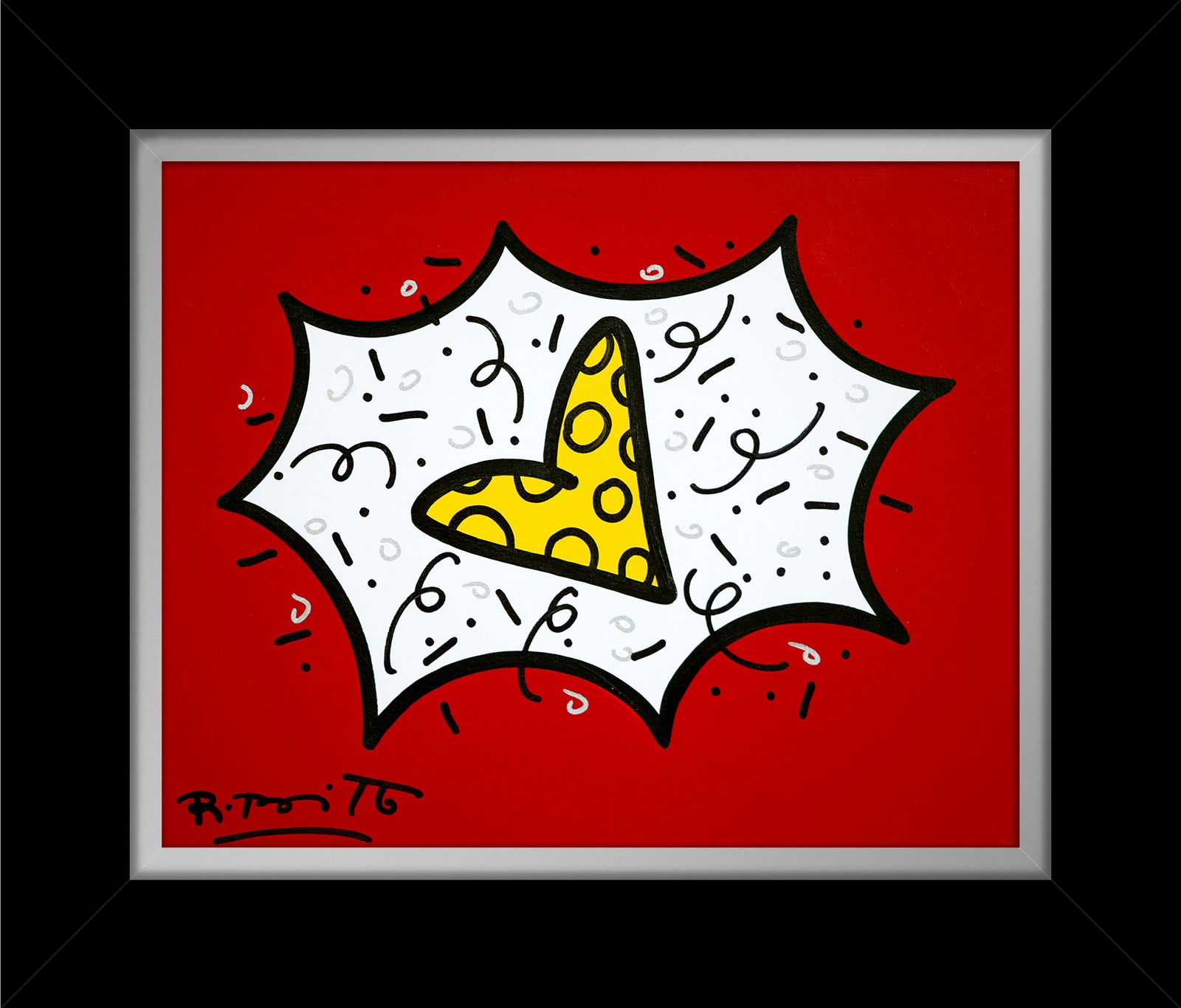 RED & YELLOW (HEART) - Original Painting