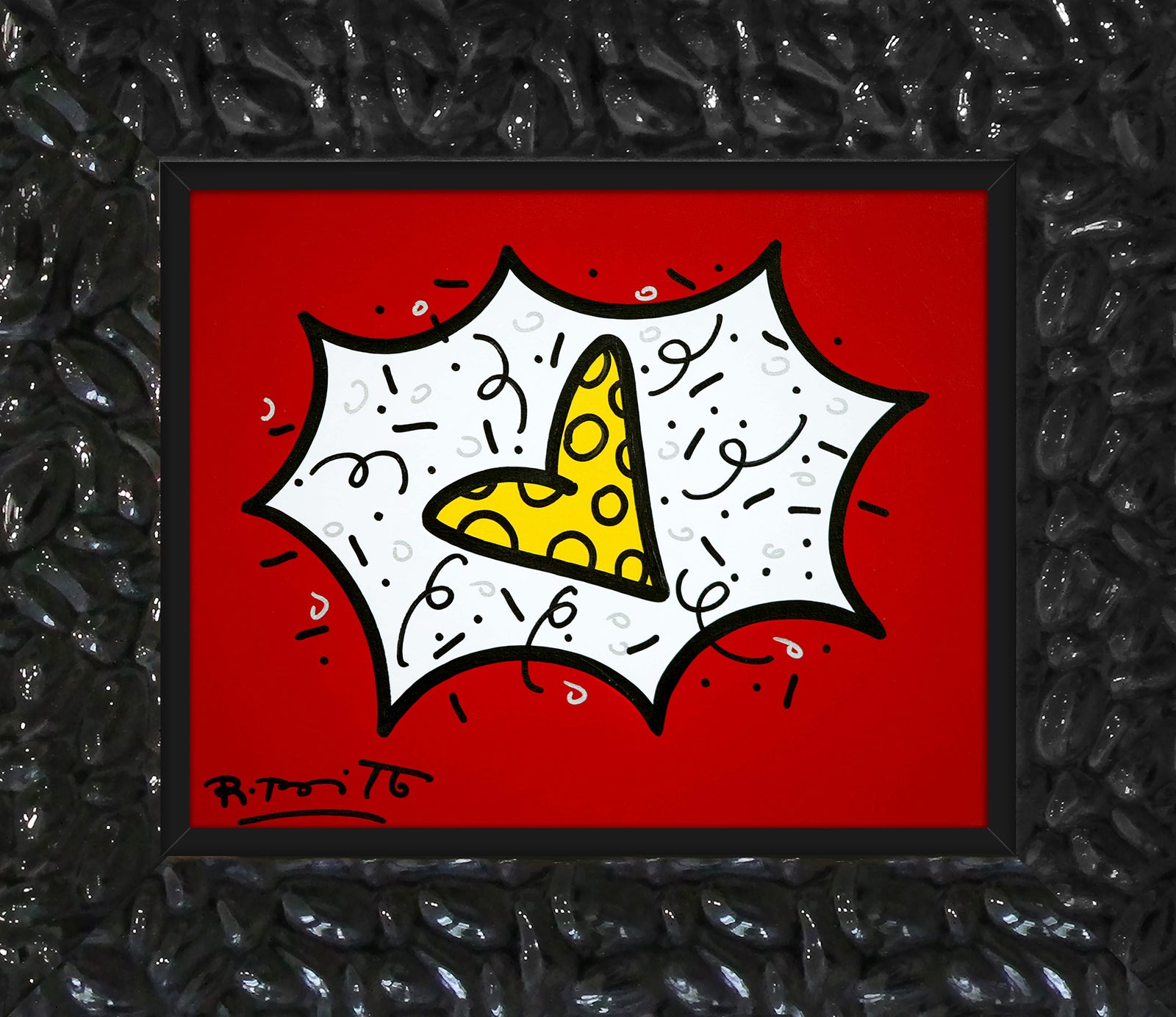 RED & YELLOW (HEART) - Original Painting