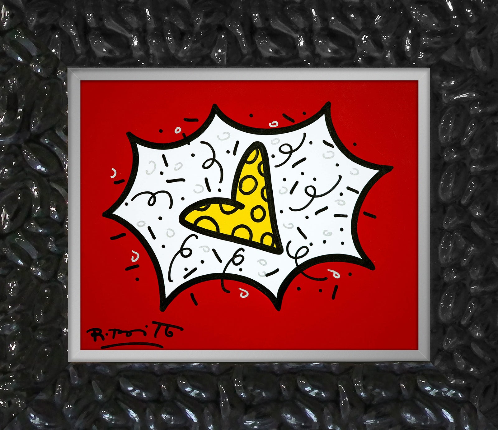 RED & YELLOW (HEART) - Original Painting