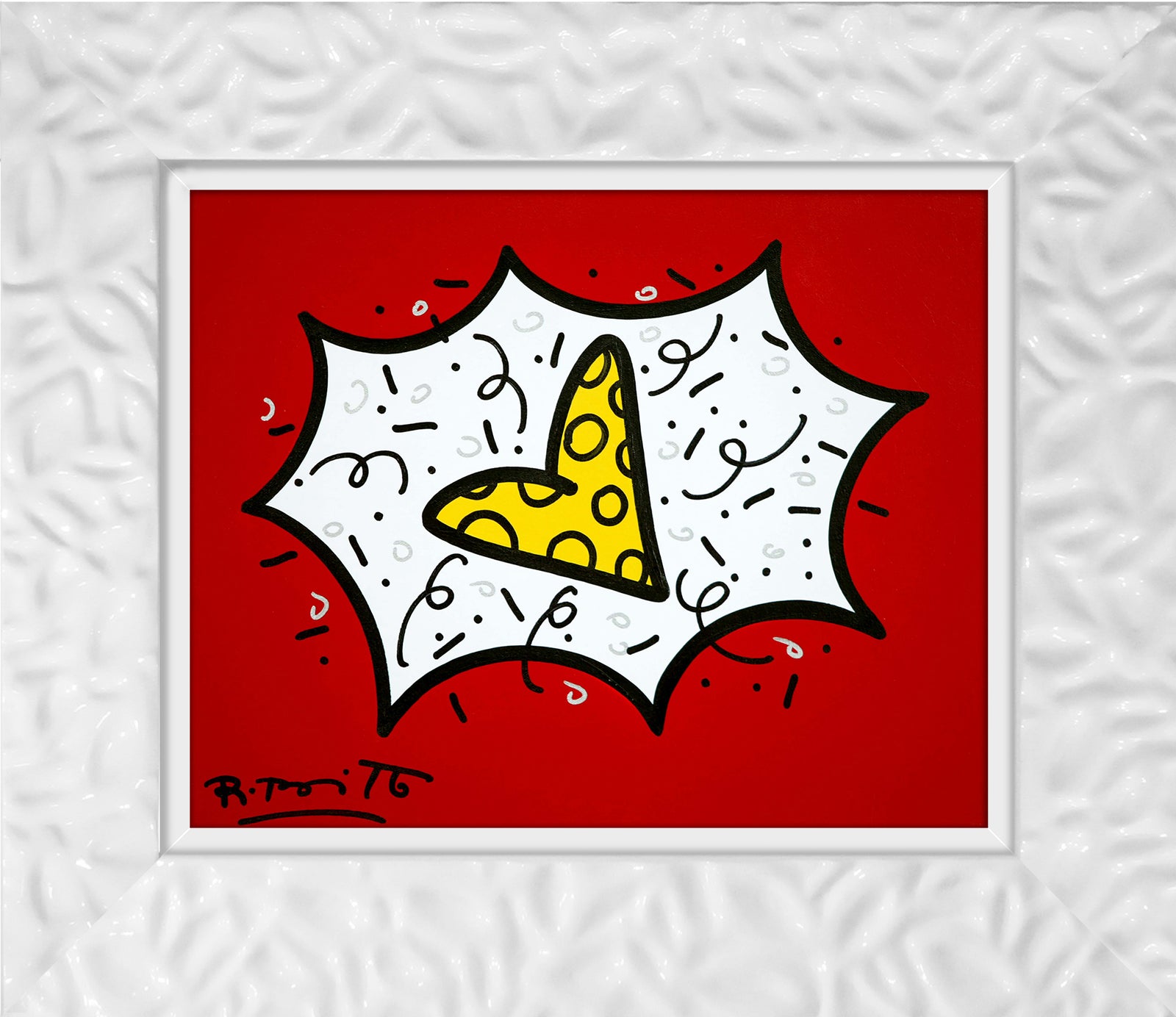 RED & YELLOW (HEART) - Original Painting