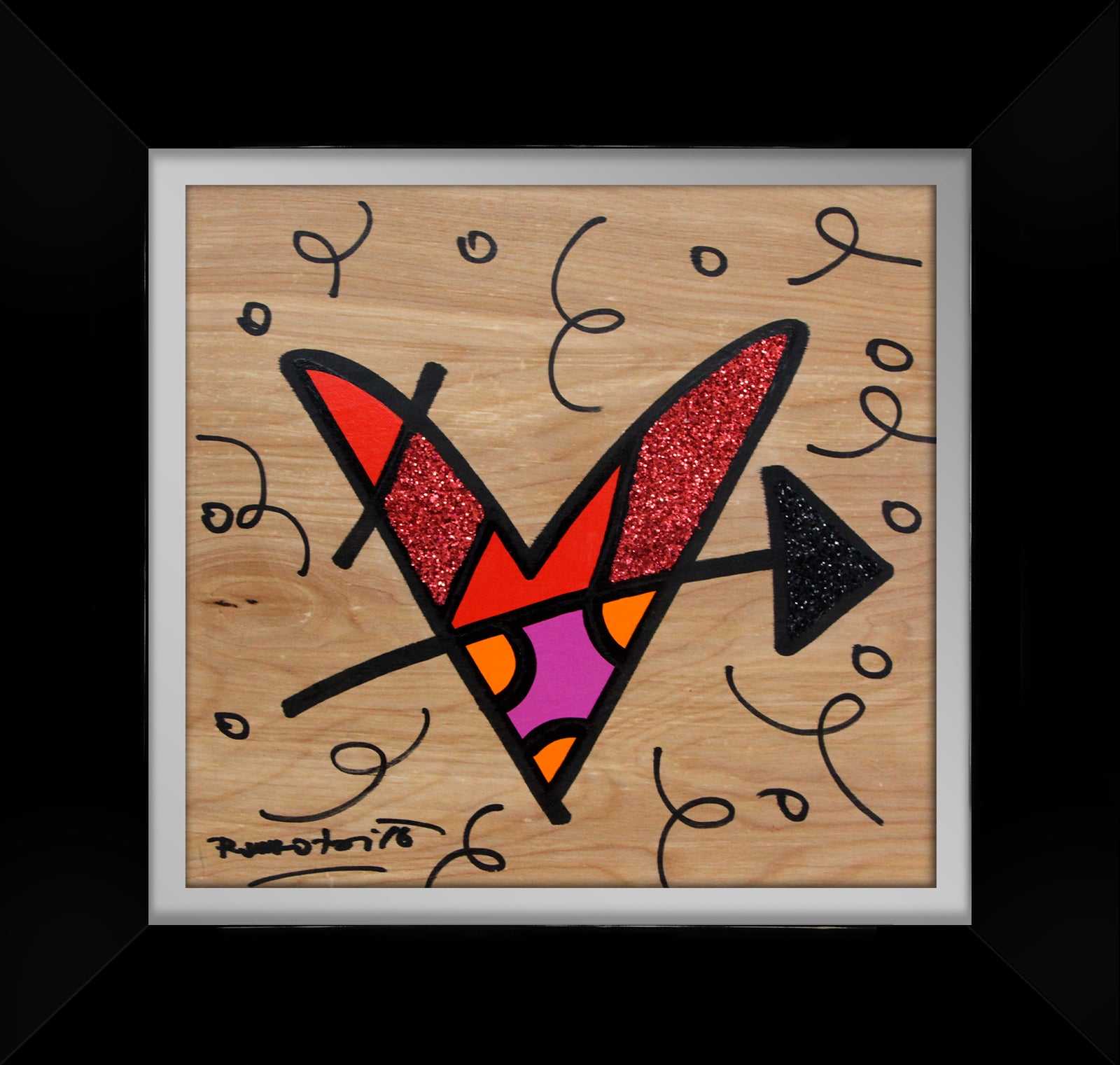 modern pop art lovestruck original drawing vibrant home decor