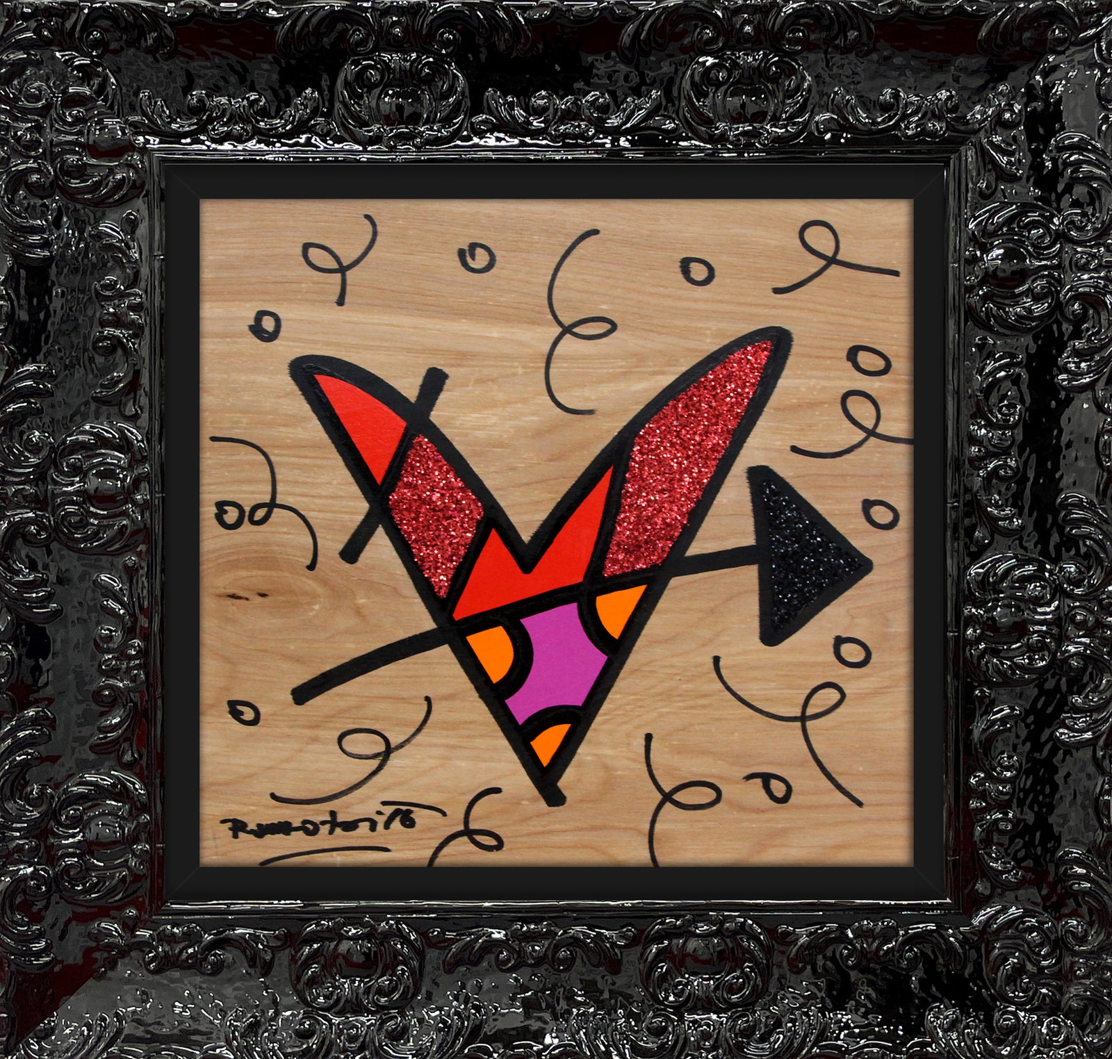 lovestruck original drawing artistic colorful design collectible