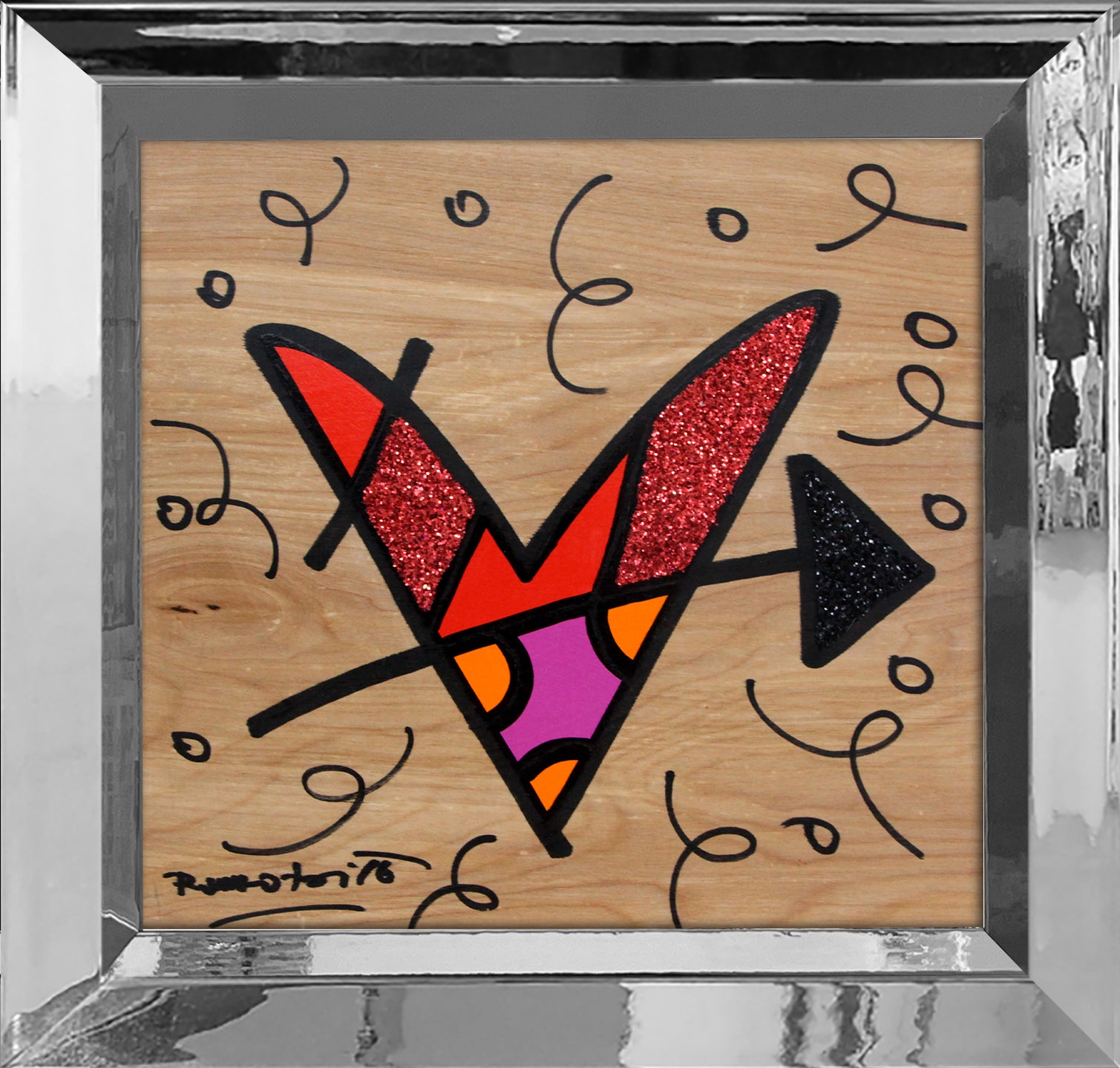 modern pop art lovestruck original drawing vibrant home decor