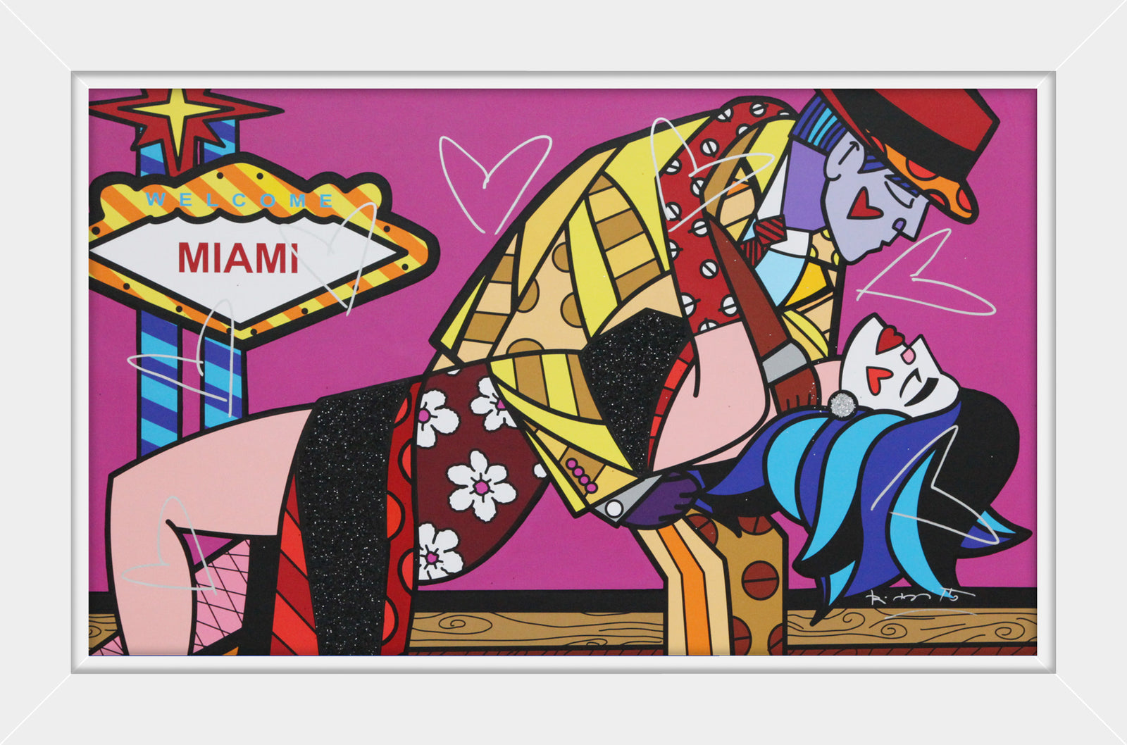 MIAMI PARTY IX - Mixed Media Original