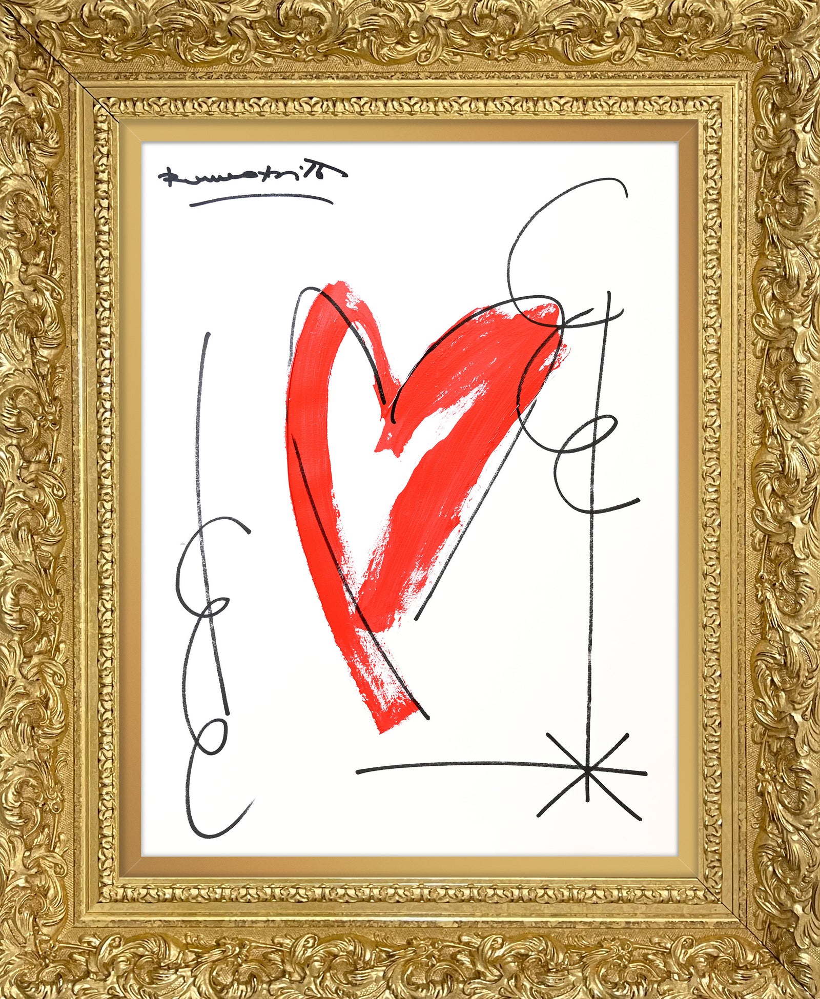 modern pop art thomas heartbeat collection original drawing vibrant home decor