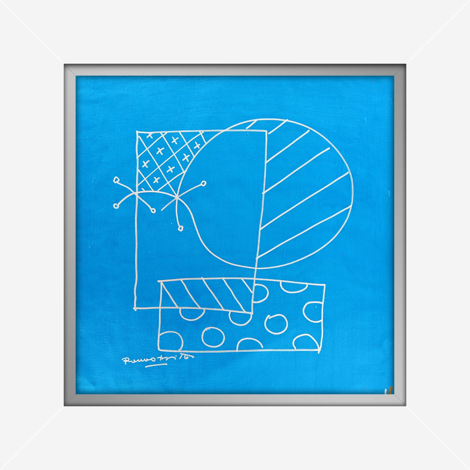 britto abstract original drawing colorful decorative collectible gift idea