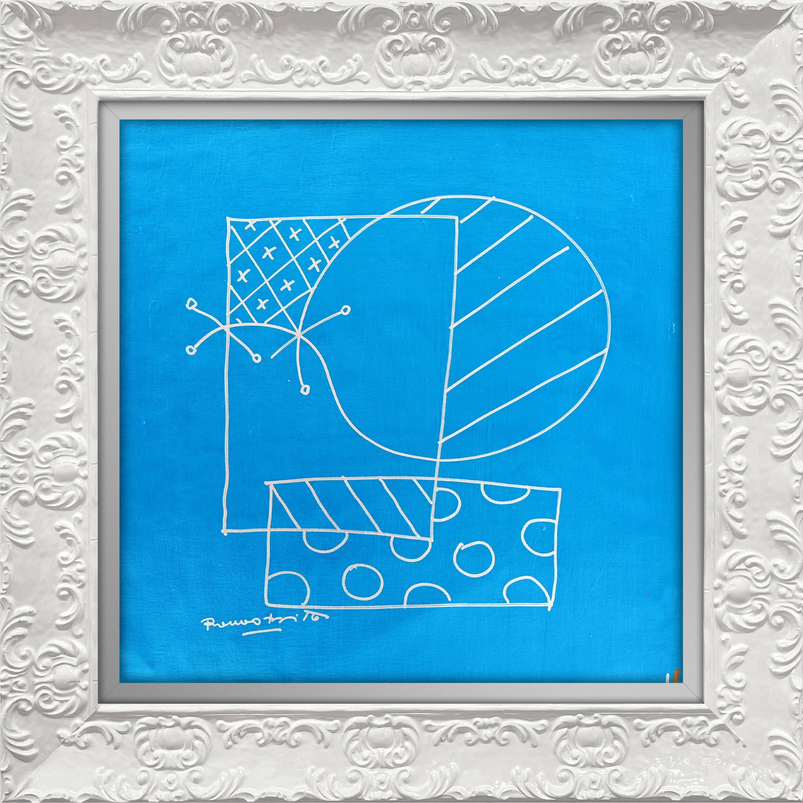modern pop art britto abstract original drawing vibrant home decor
