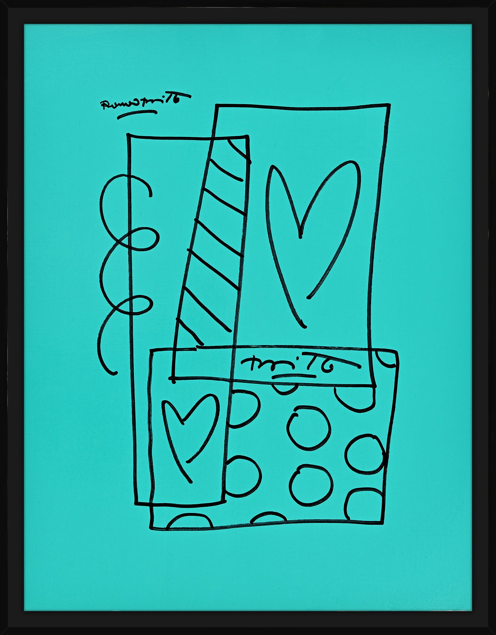 Britto Abstract - Original Drawing