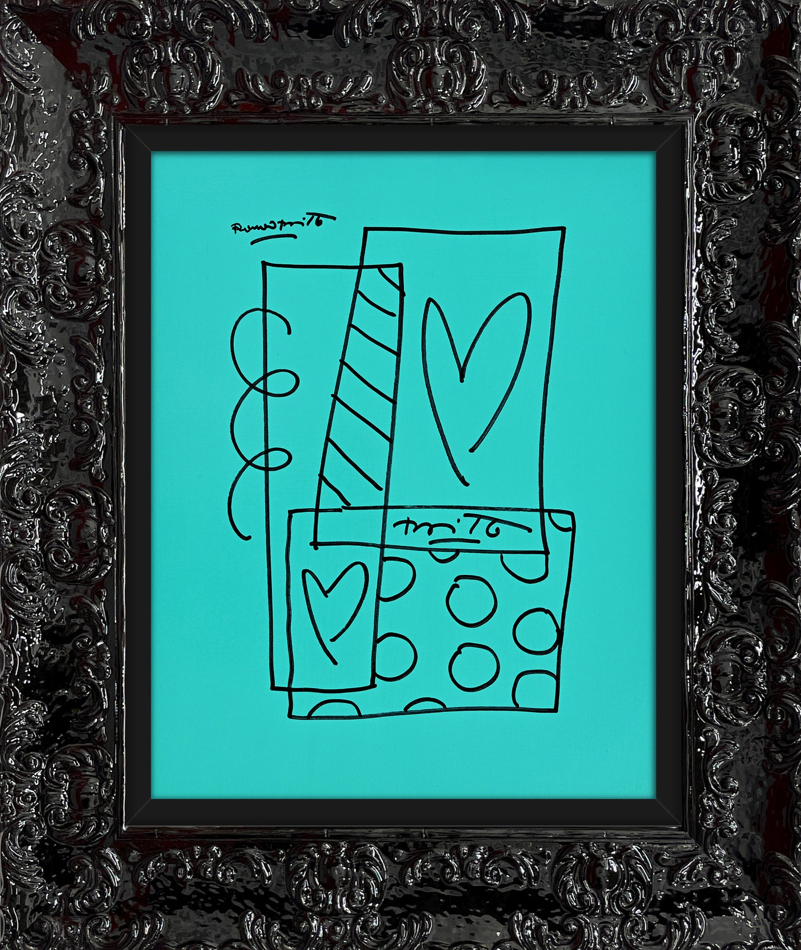 Britto Abstract - Original Drawing