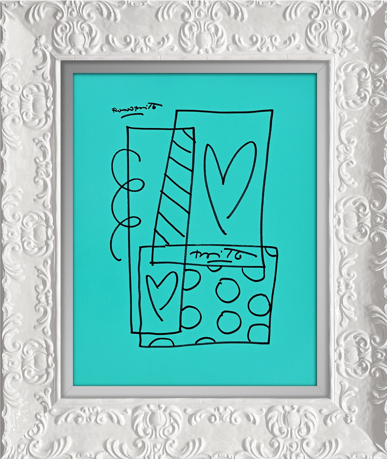 Britto Abstract - Original Drawing