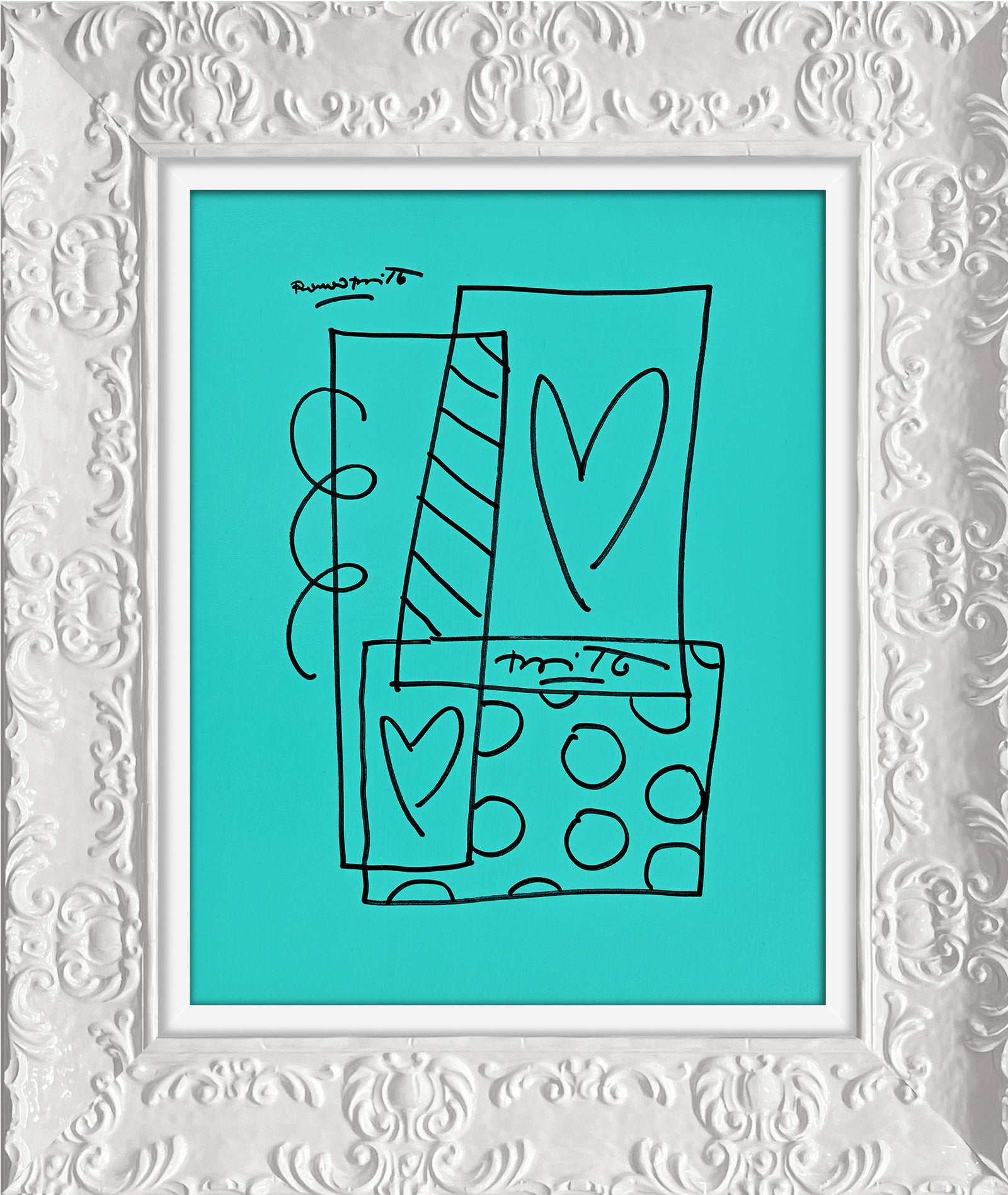 Britto Abstract - Original Drawing