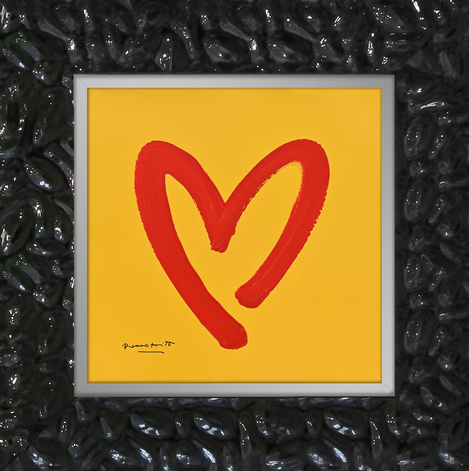 heartbeat original drawing artistic colorful design collectible