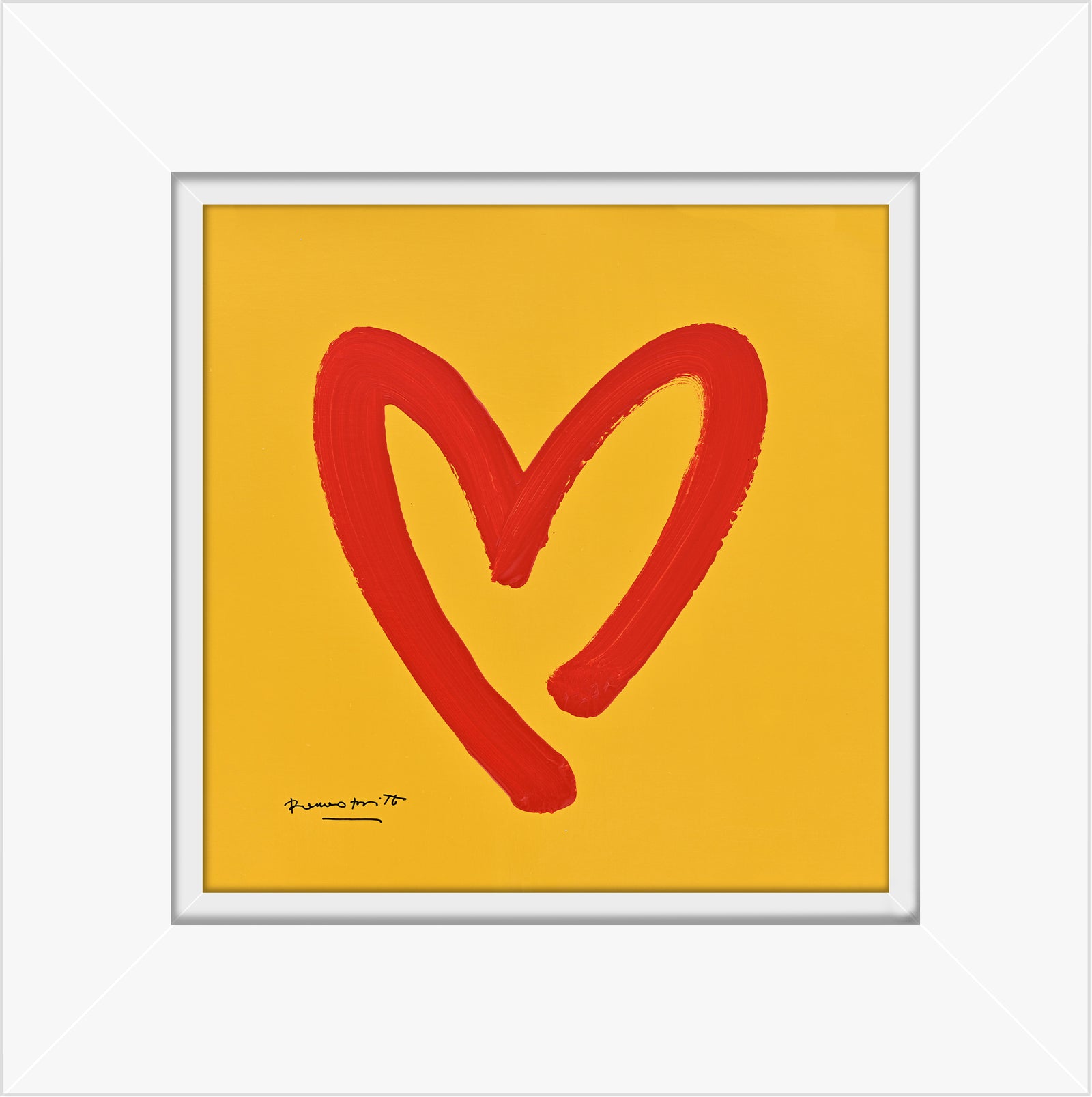 heartbeat original drawing artistic colorful design collectible