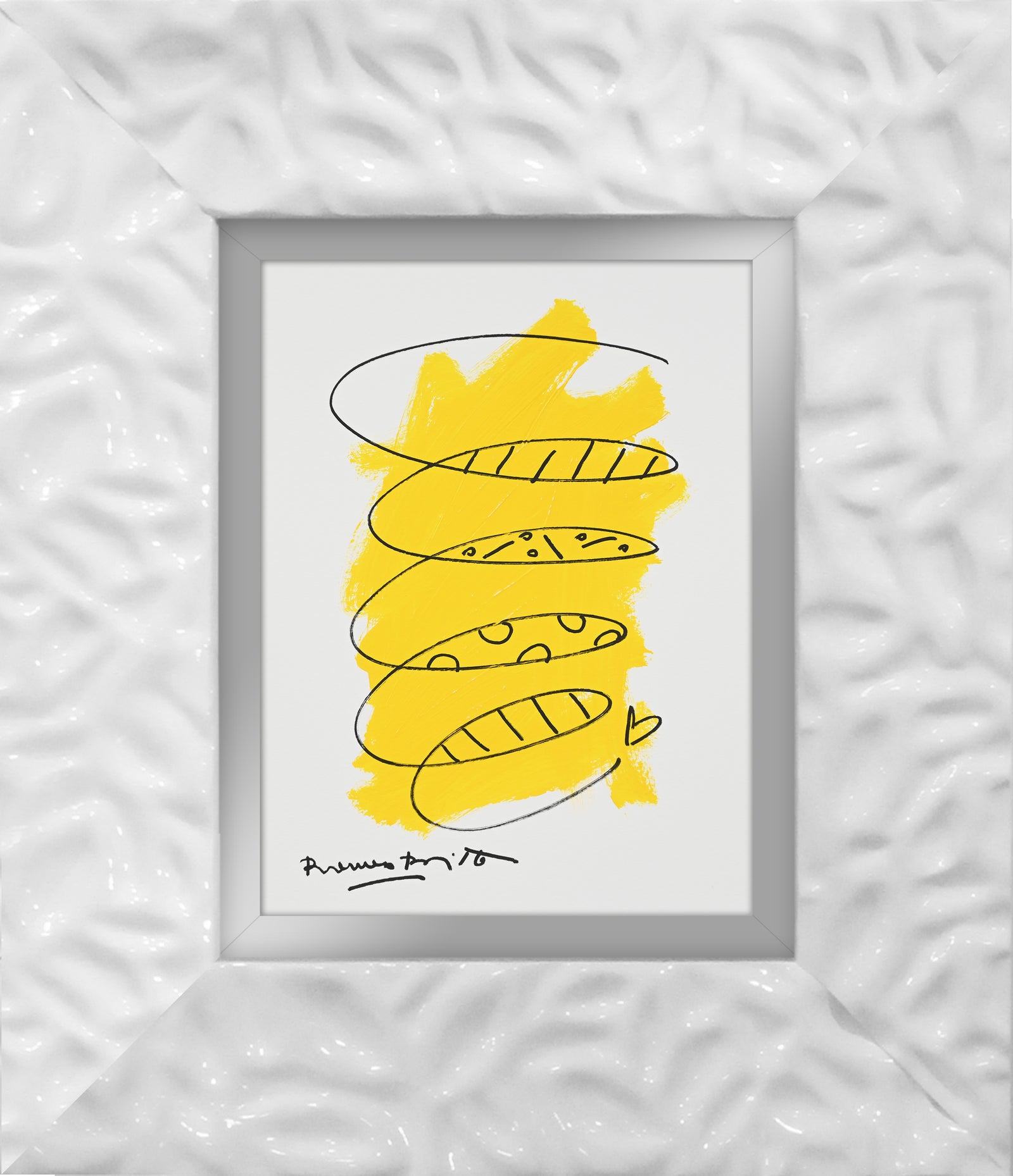 modern pop art two color collection original drawing vibrant home decor