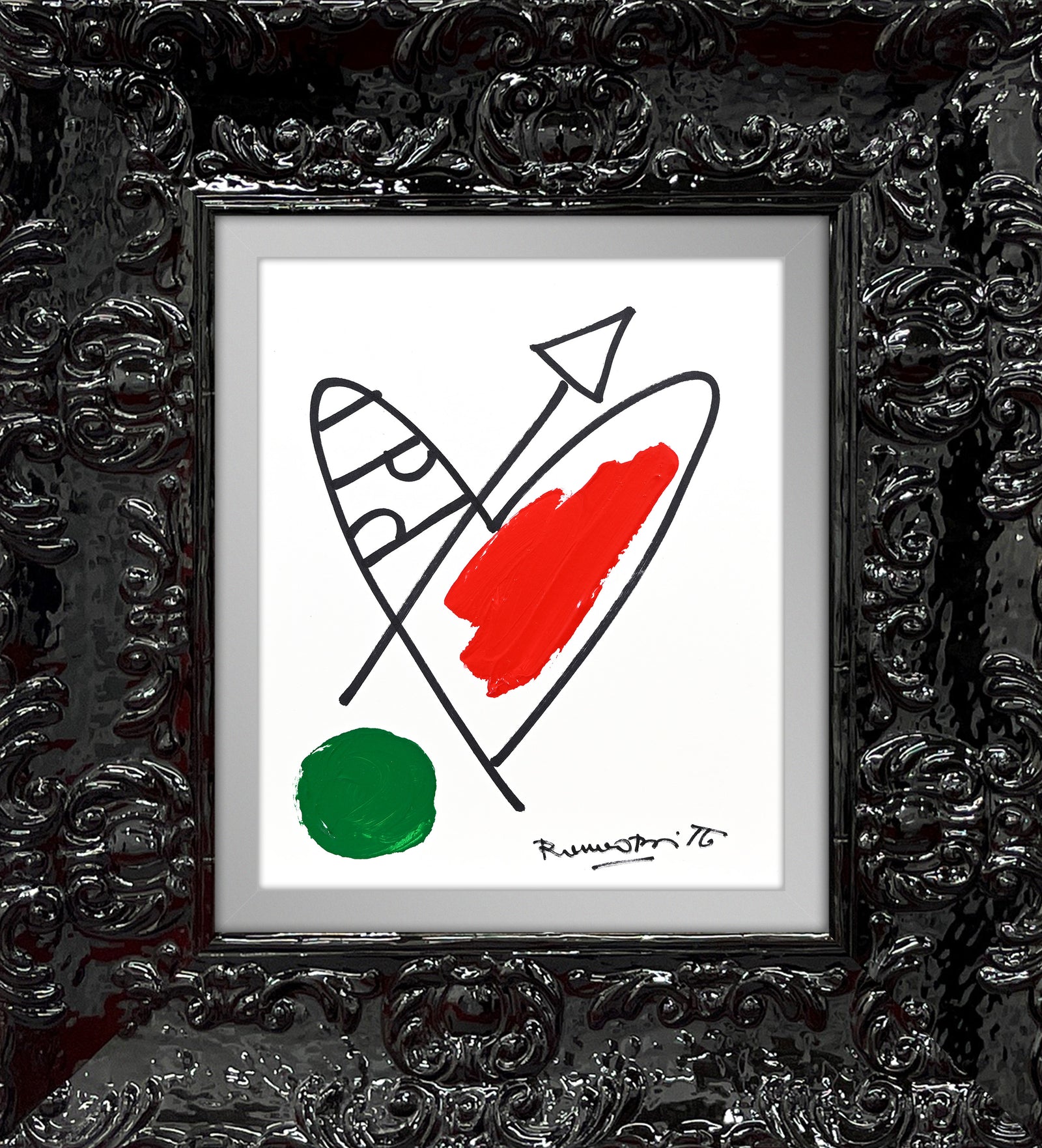 italia collection original drawing artistic colorful design collectible