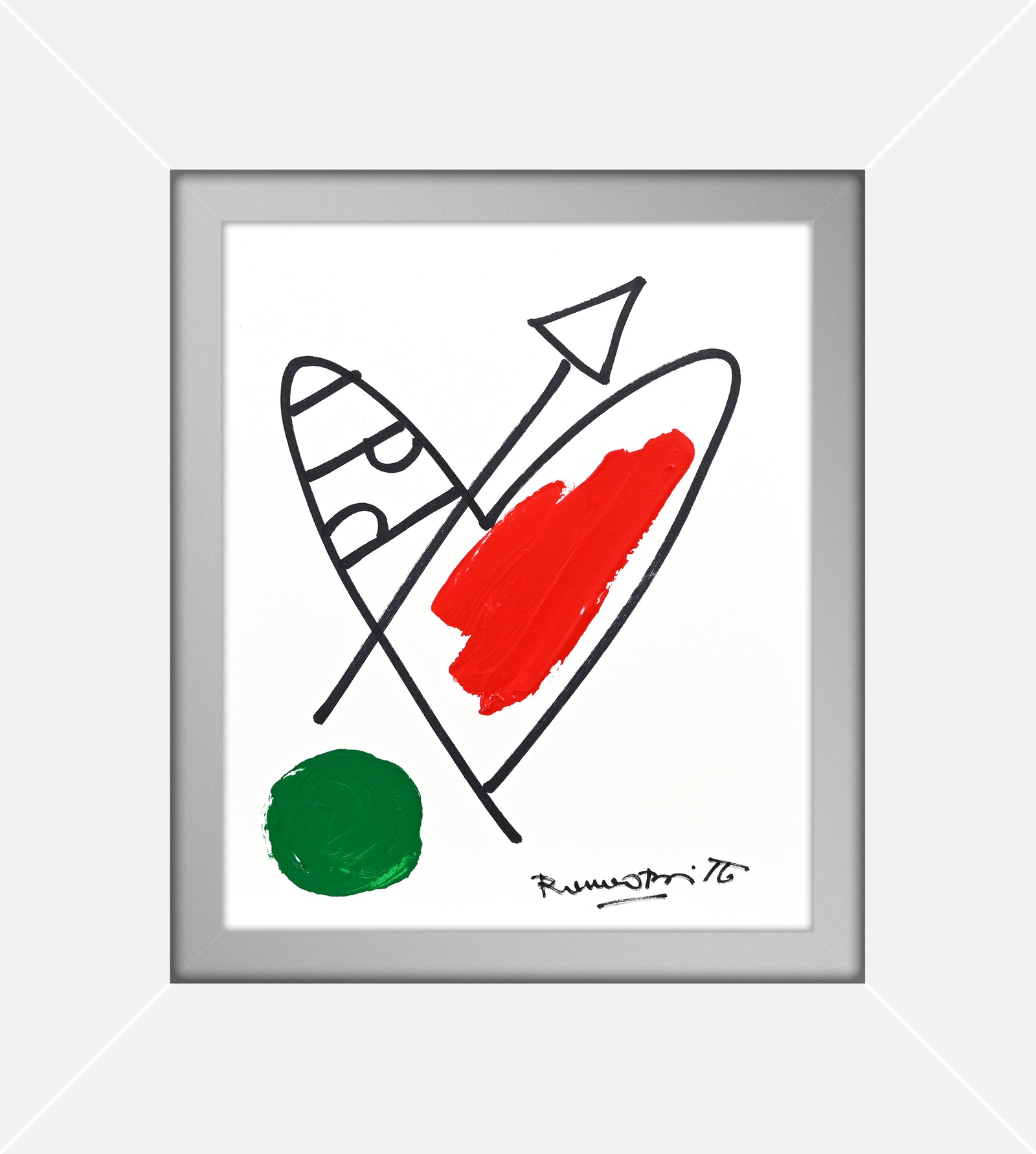 Romero Britto italia collection original drawing contemporary pop art piece